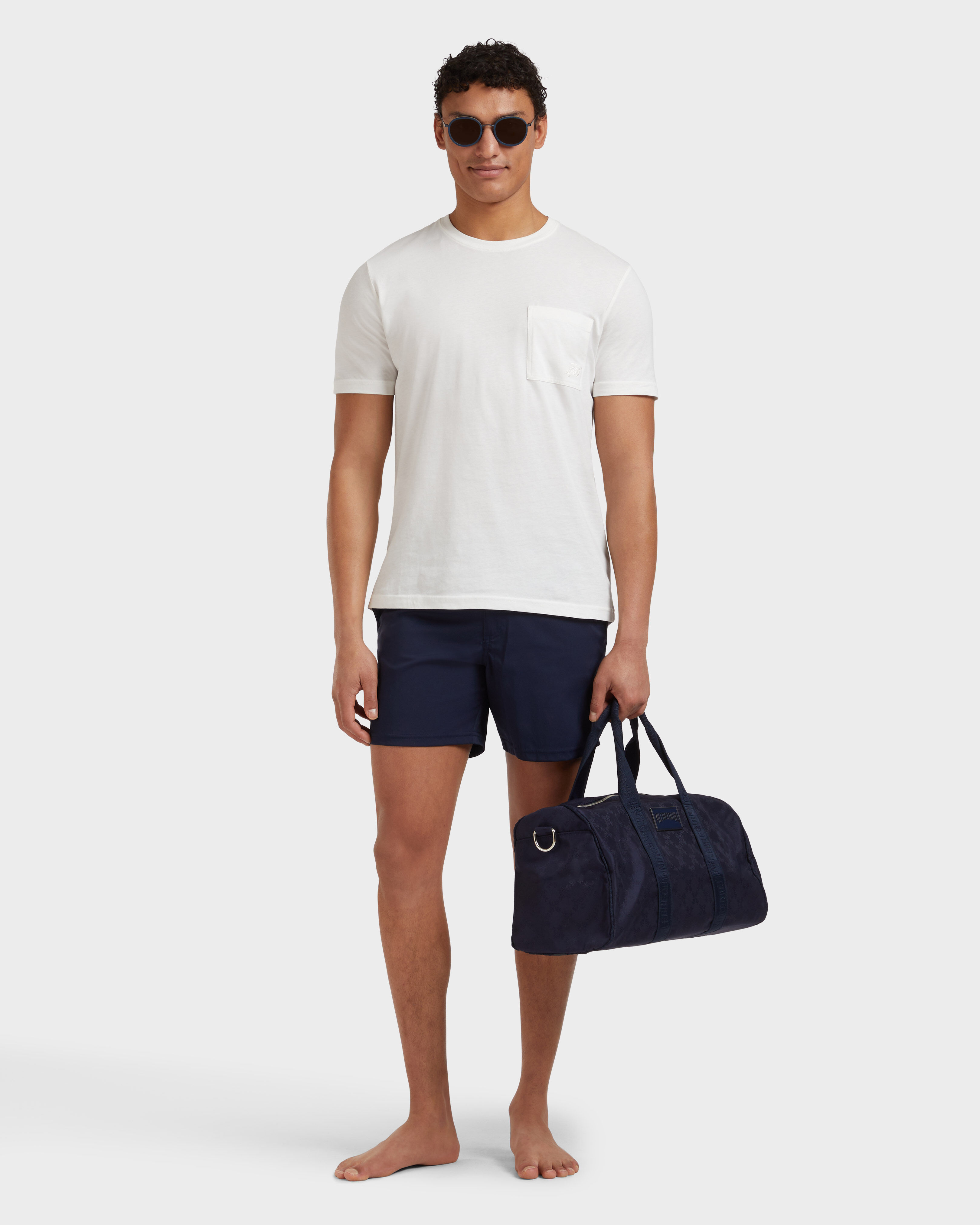 Men Organic Cotton T-Shirt Solid CHALK supp1 view
