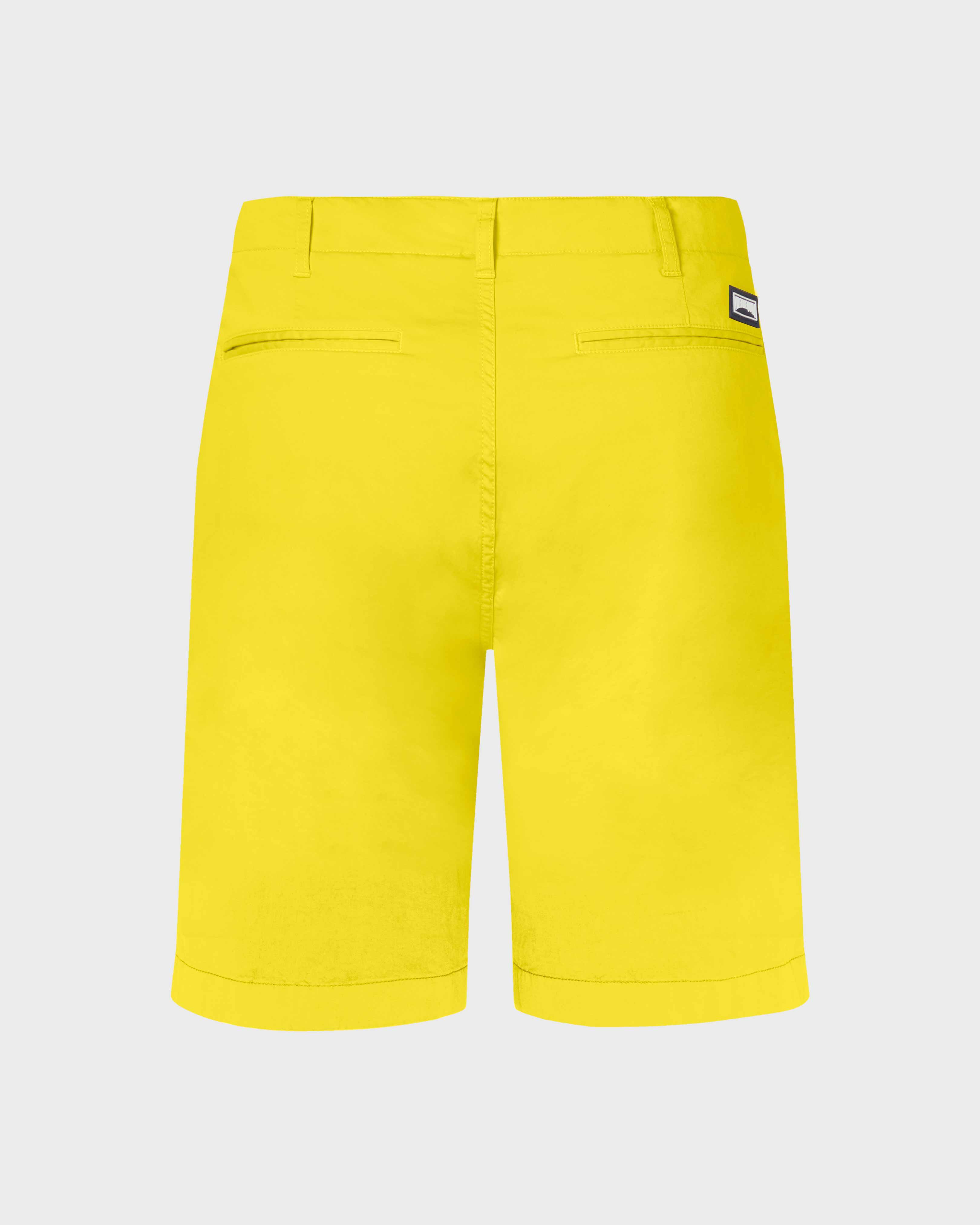 Men Tencel Cotton Bermuda Shorts Solid SUN back view