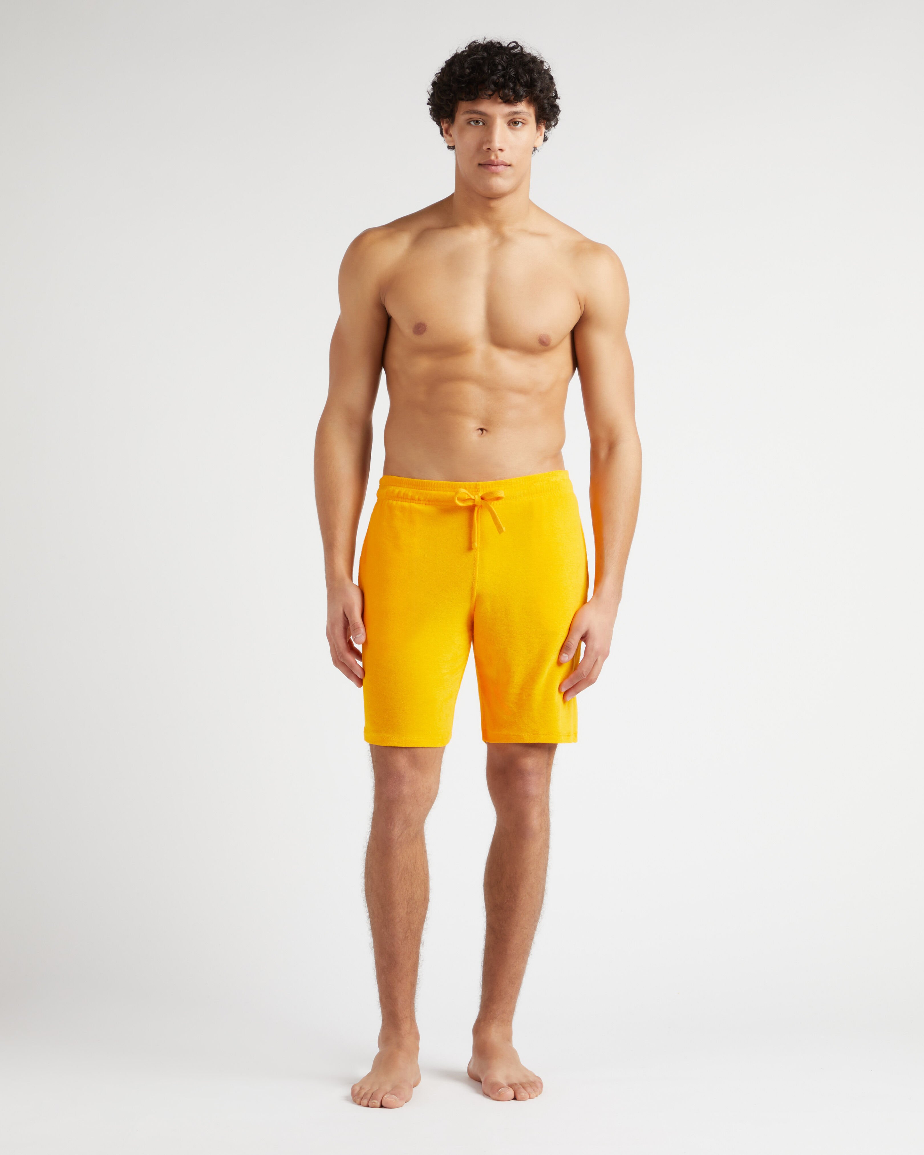 Terry Bermuda Shorts Solid MANGO frontworn view