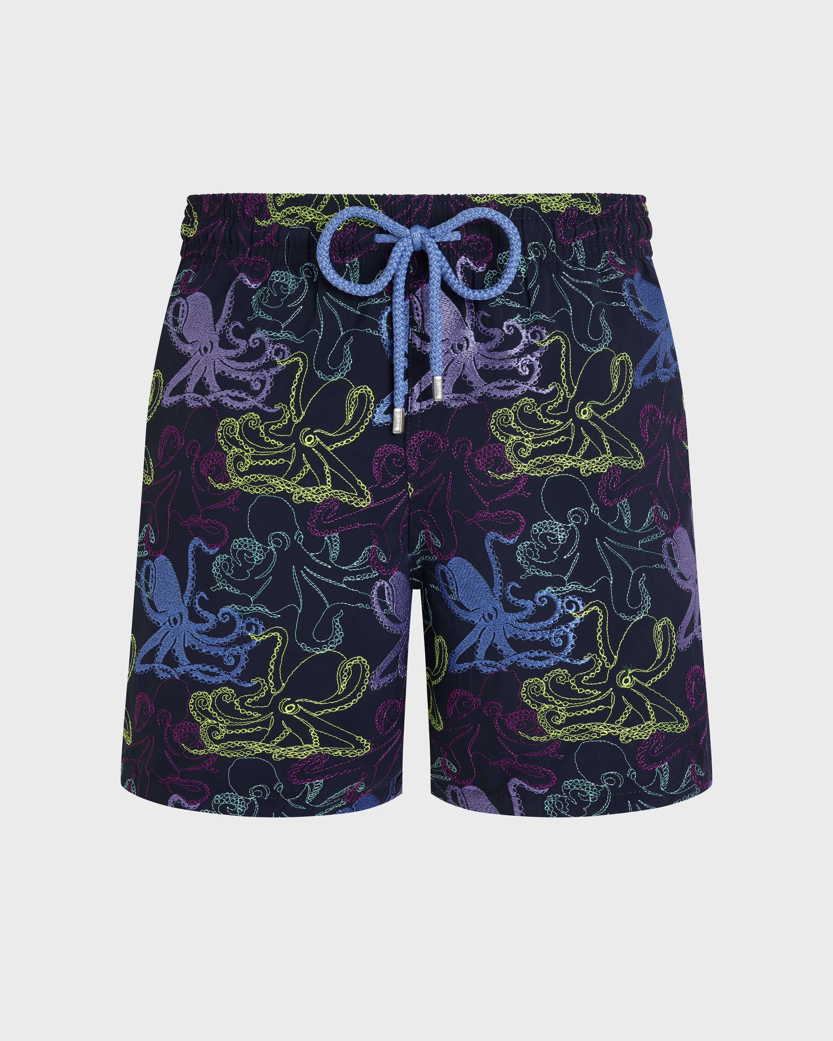 Pantaloncini mare uomo ricamati Octopussy - Edizione limitata BLU MARINE front view