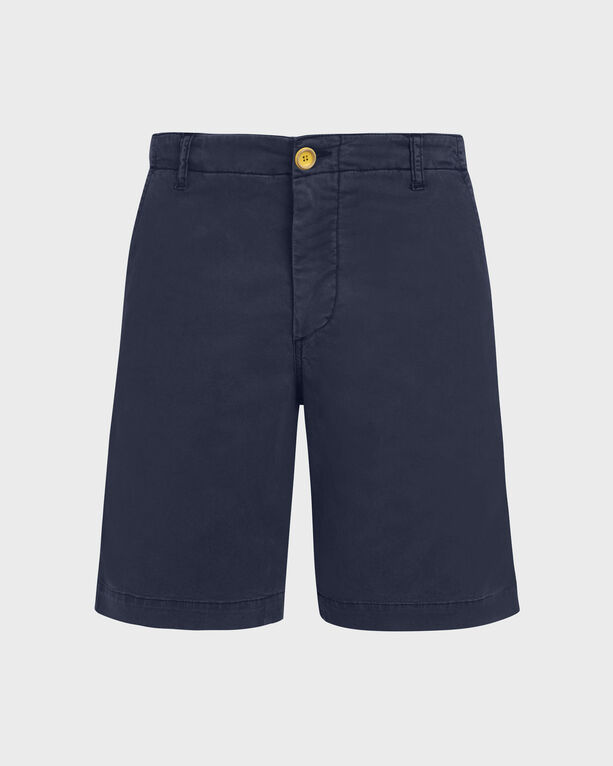 Vilebrequin - Men Tencel Cotton Bermuda Shorts Solid - Bermuda - Ponche - Blue - Size 33