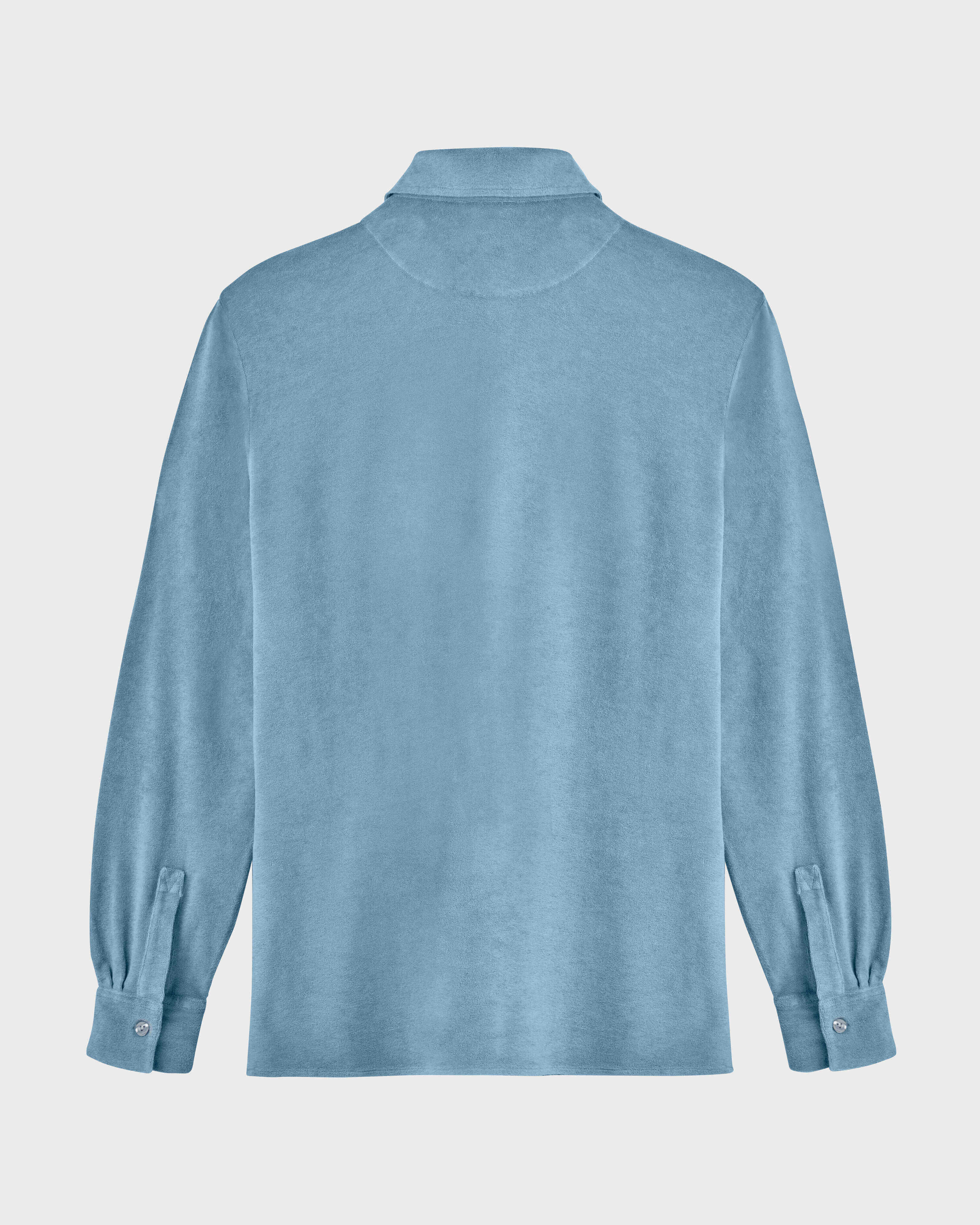 Men Terry Lightweight Shirt Solid SOURCE back view