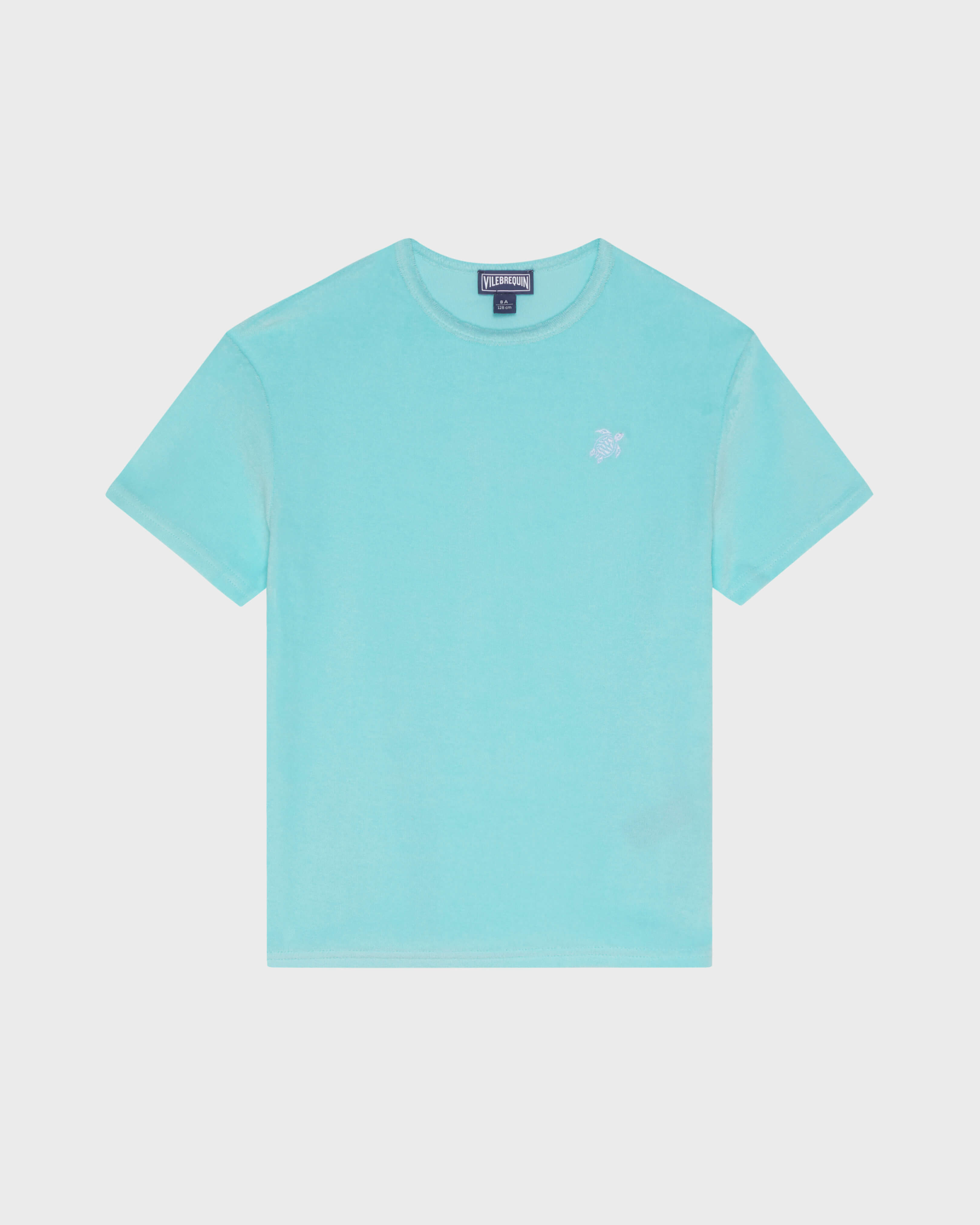 Camiseta de tejido terry con tortuga bordada para niños OXYGENE front view