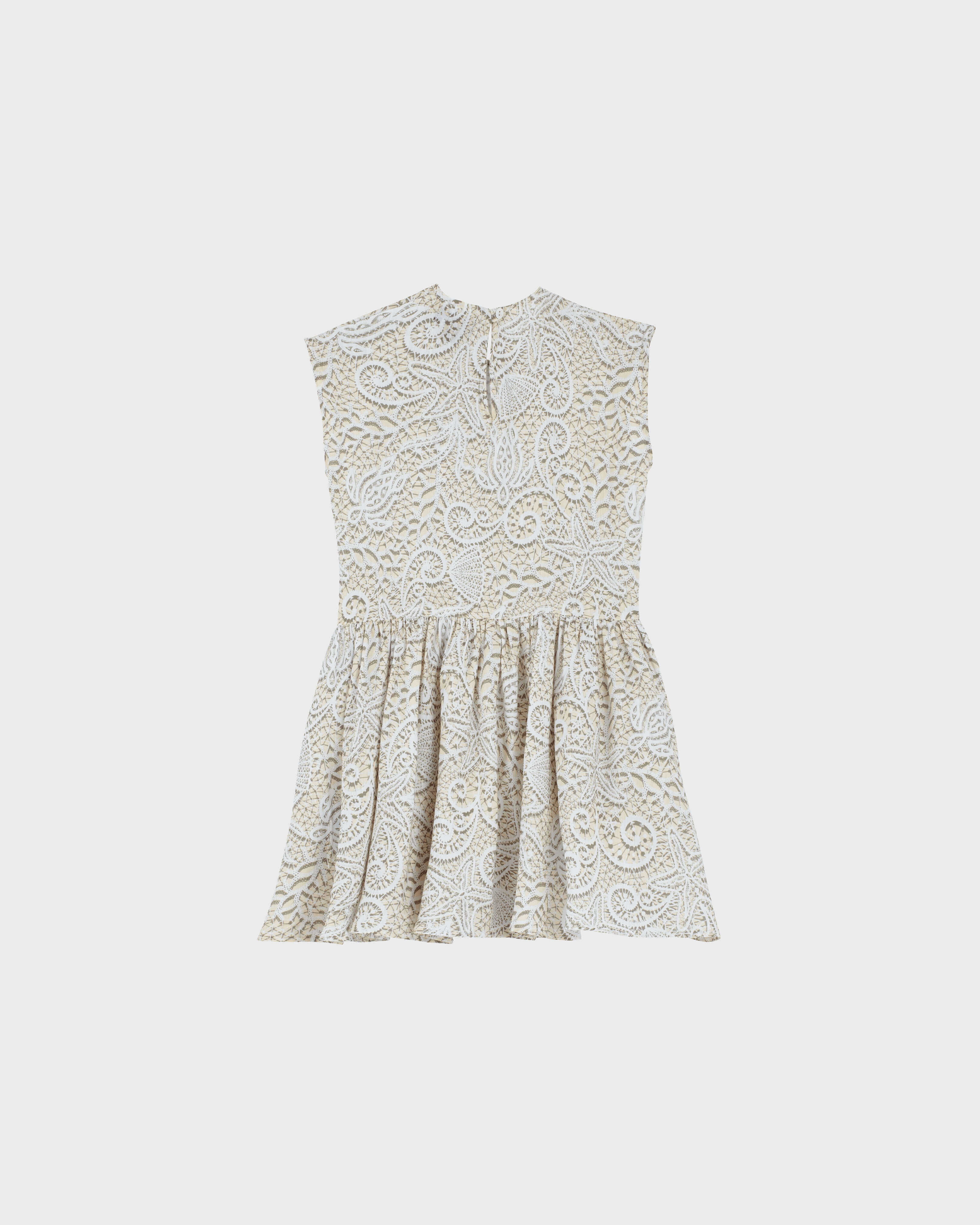 Girls Dress Dentelles BLANCO back view