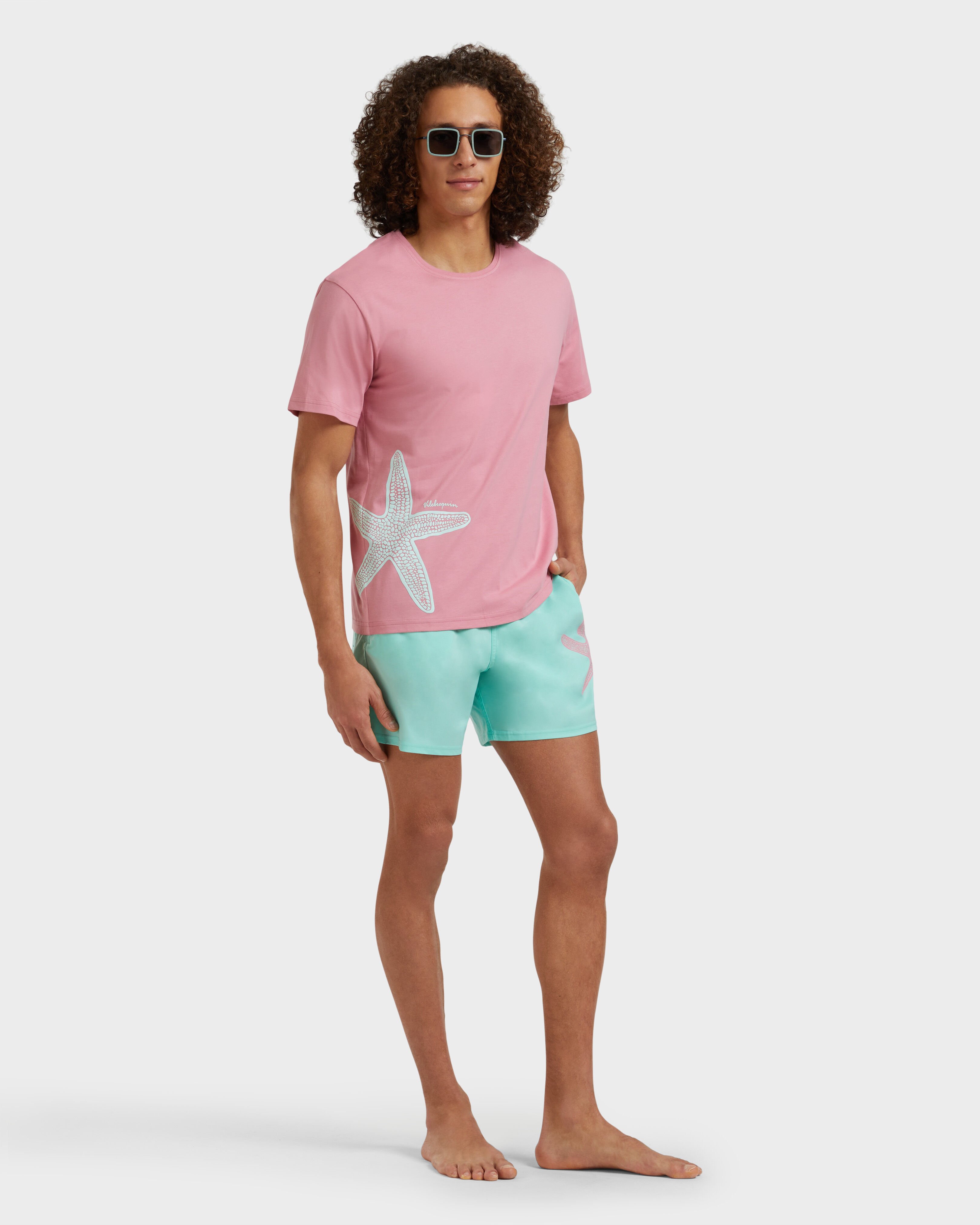 Men Organic Cotton T-shirt Placed Starlette BOUDOIR supp1 view