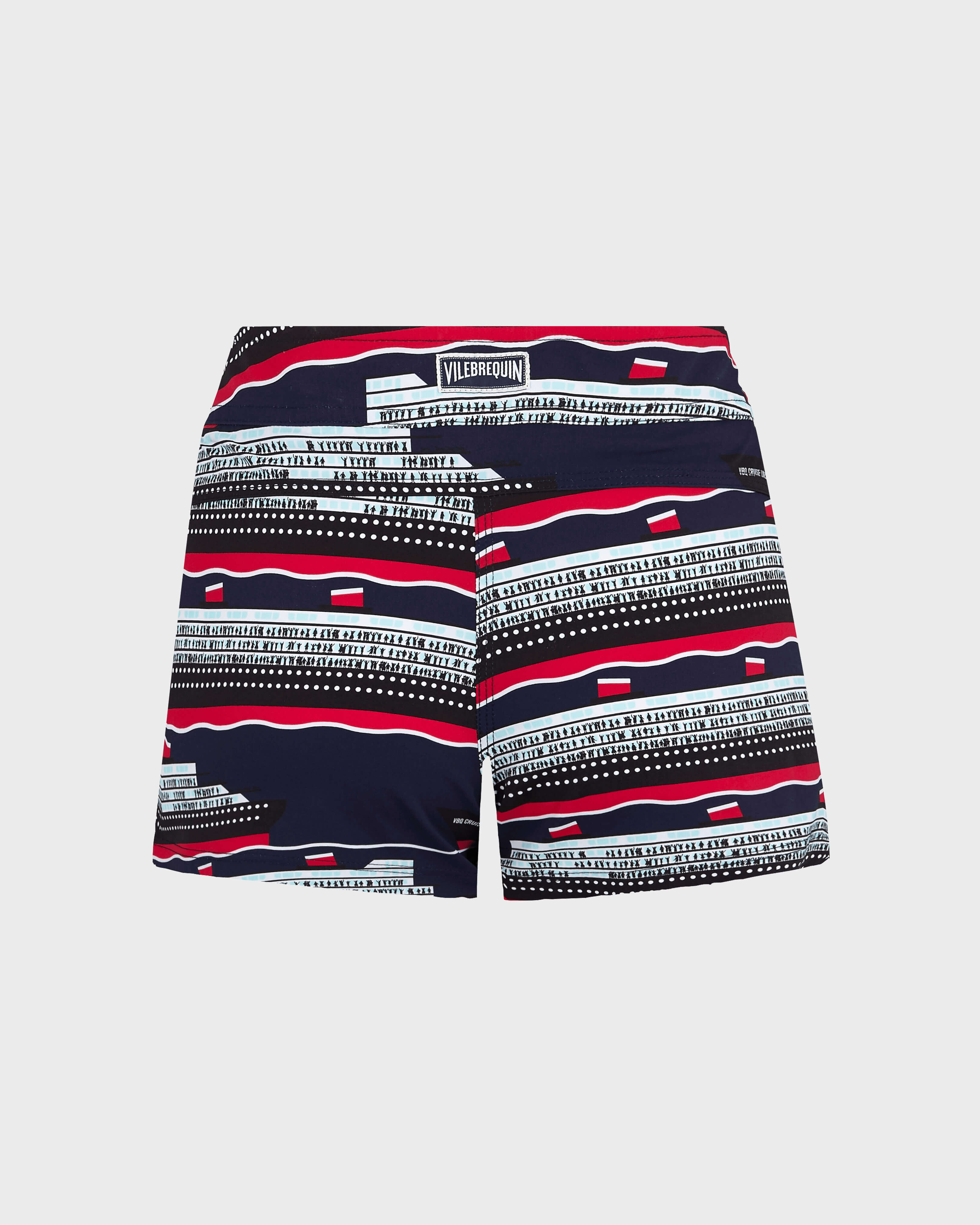 Women Swim Short VBQ Cruise Lines MIDNIGHT BLUE back view