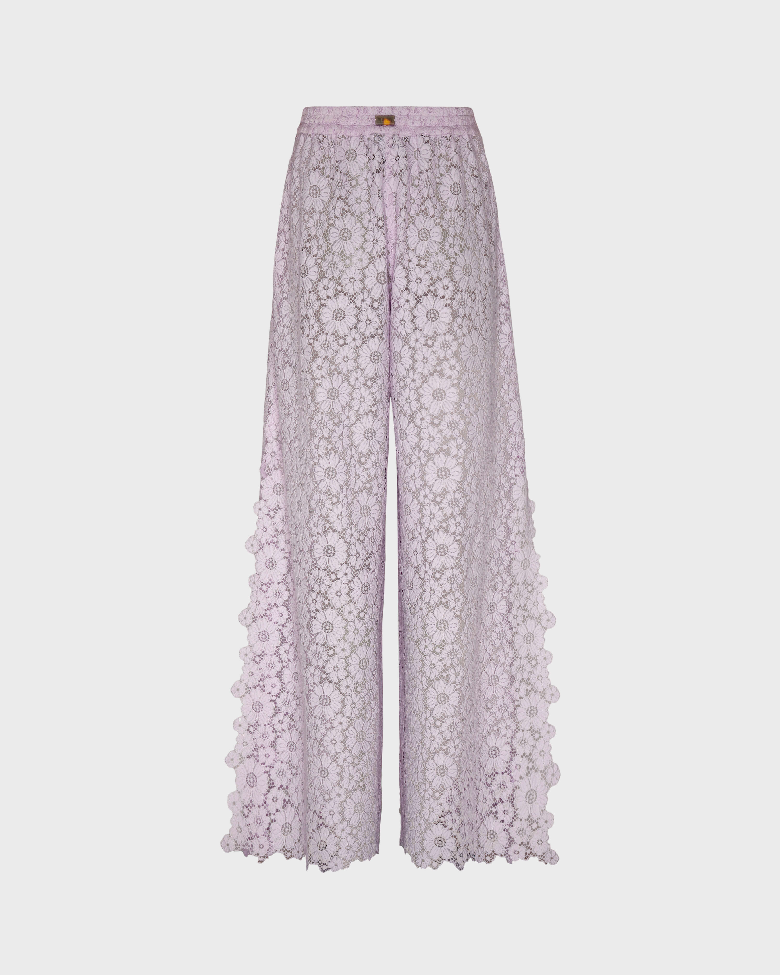 Pantalón de encaje floral para mujer PETALE / PINK back view
