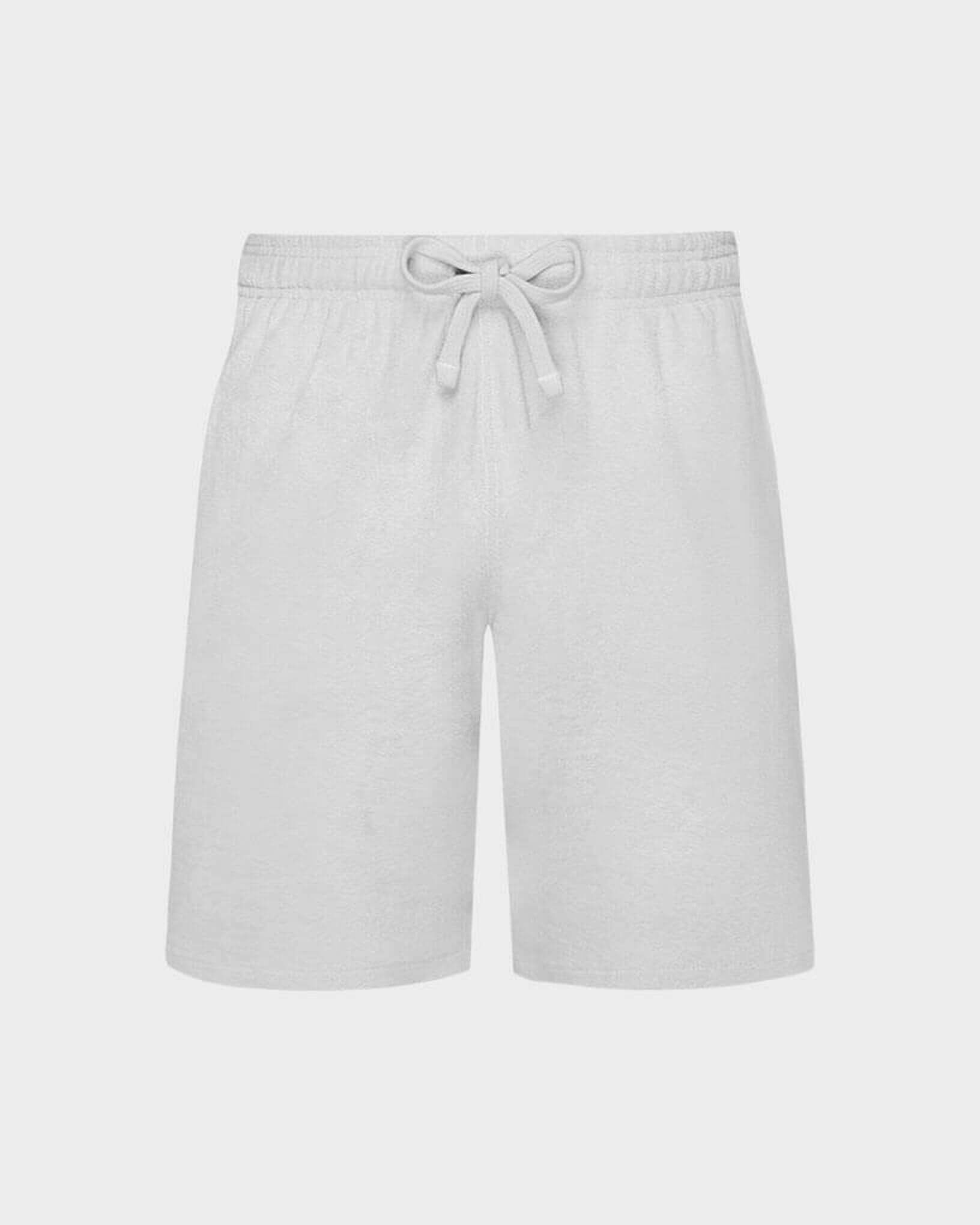 Terry Bermuda Shorts Solid CHALK front view