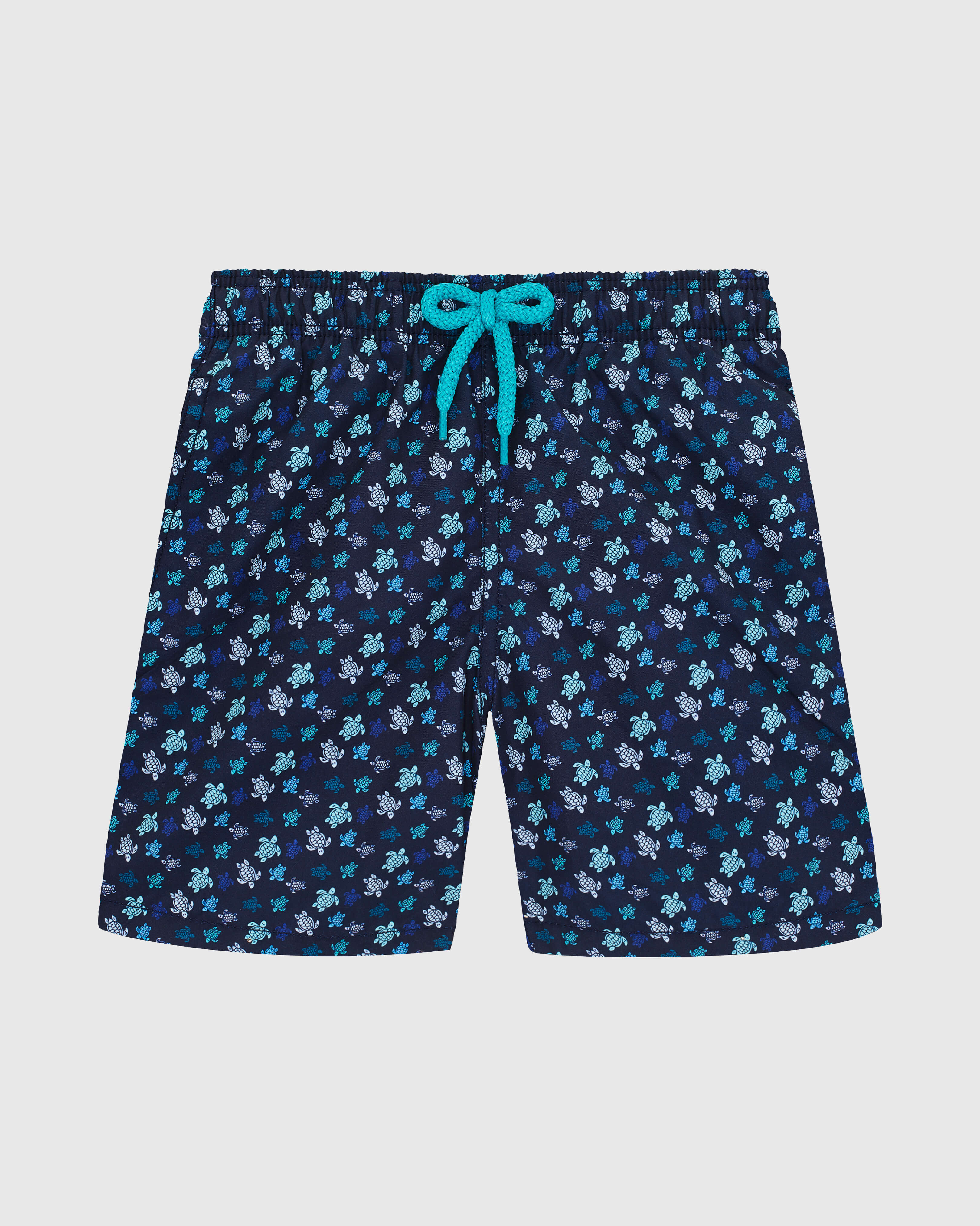 Boys Swim shorts Micro Ronde Des Tortues Rainbow PEACOCK front view
