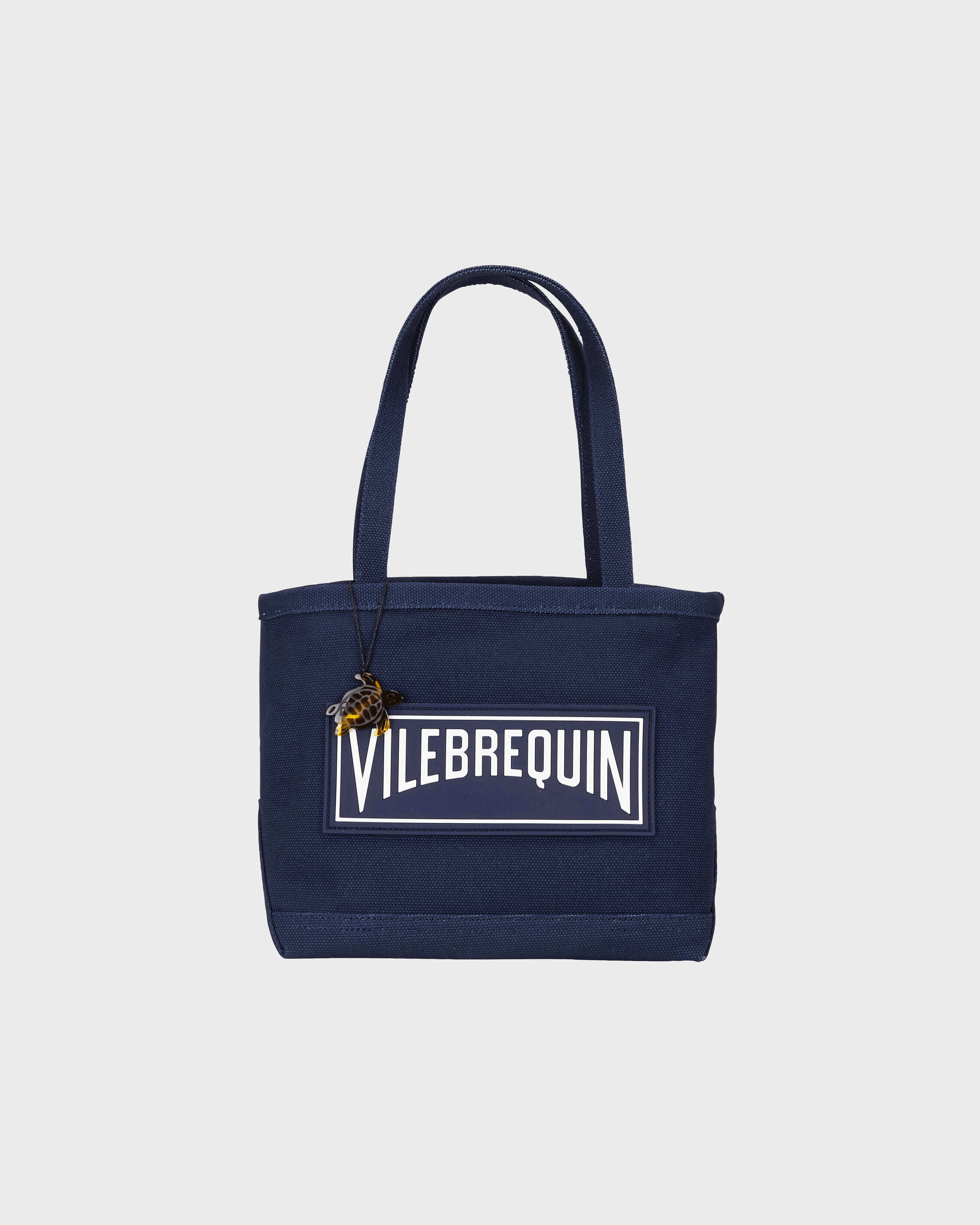 Canvas Marine Beach Bag Sold NAVY front view