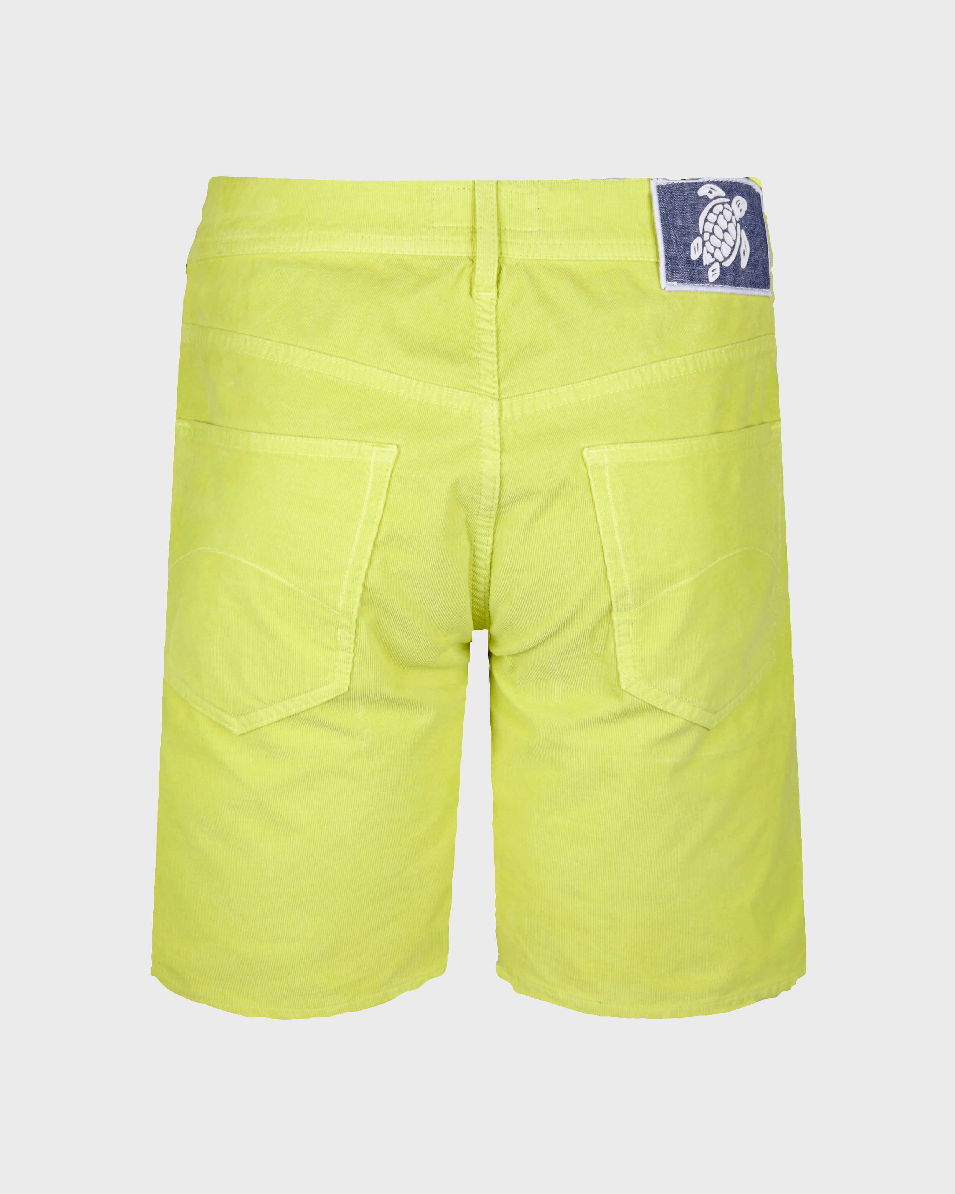 Bermudas de terciopelo con 5 bolsillos para hombre LIMONCILLO back view