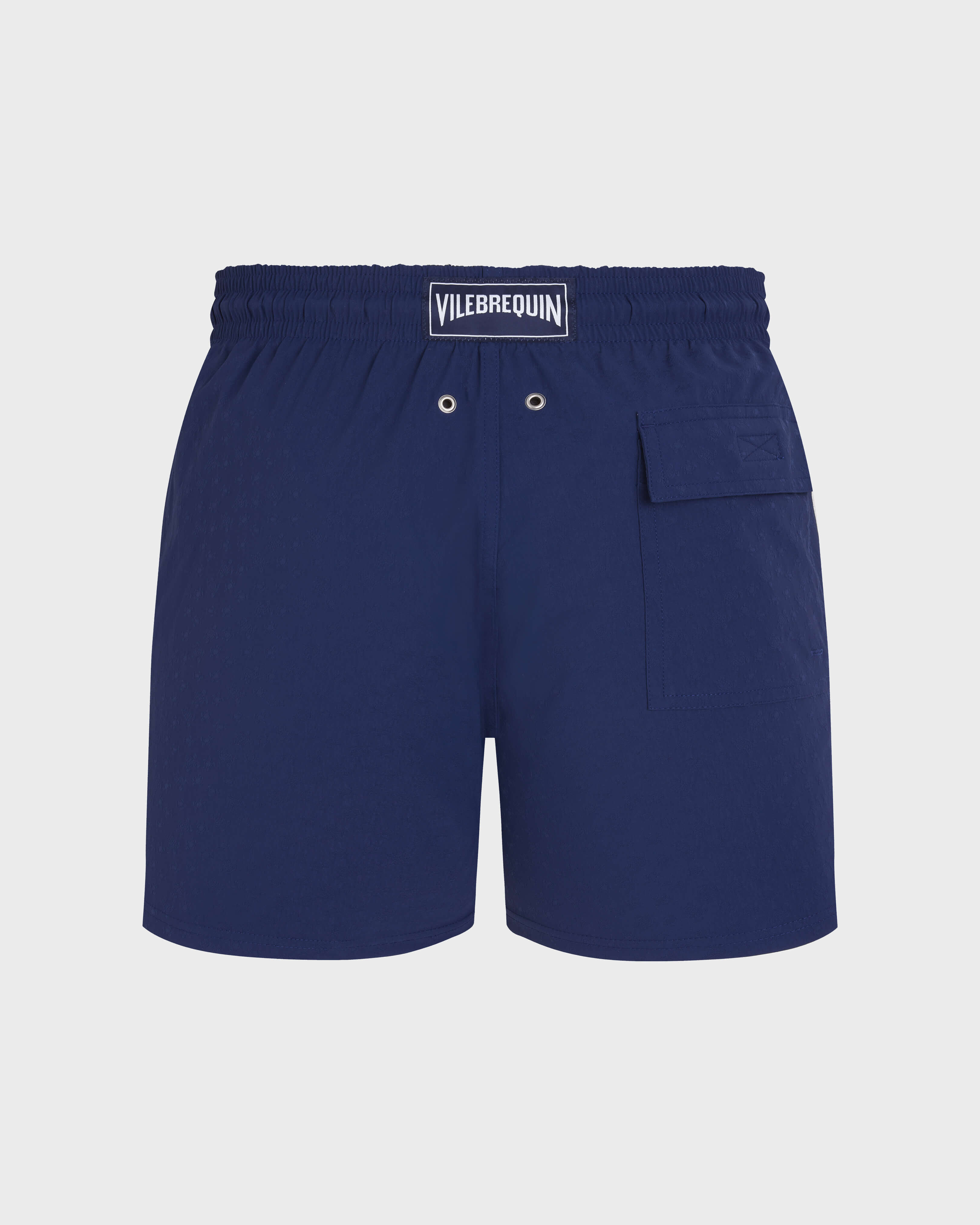 Kurze Turtles Jacquard Stretch-Badeshorts für Herren INK back view