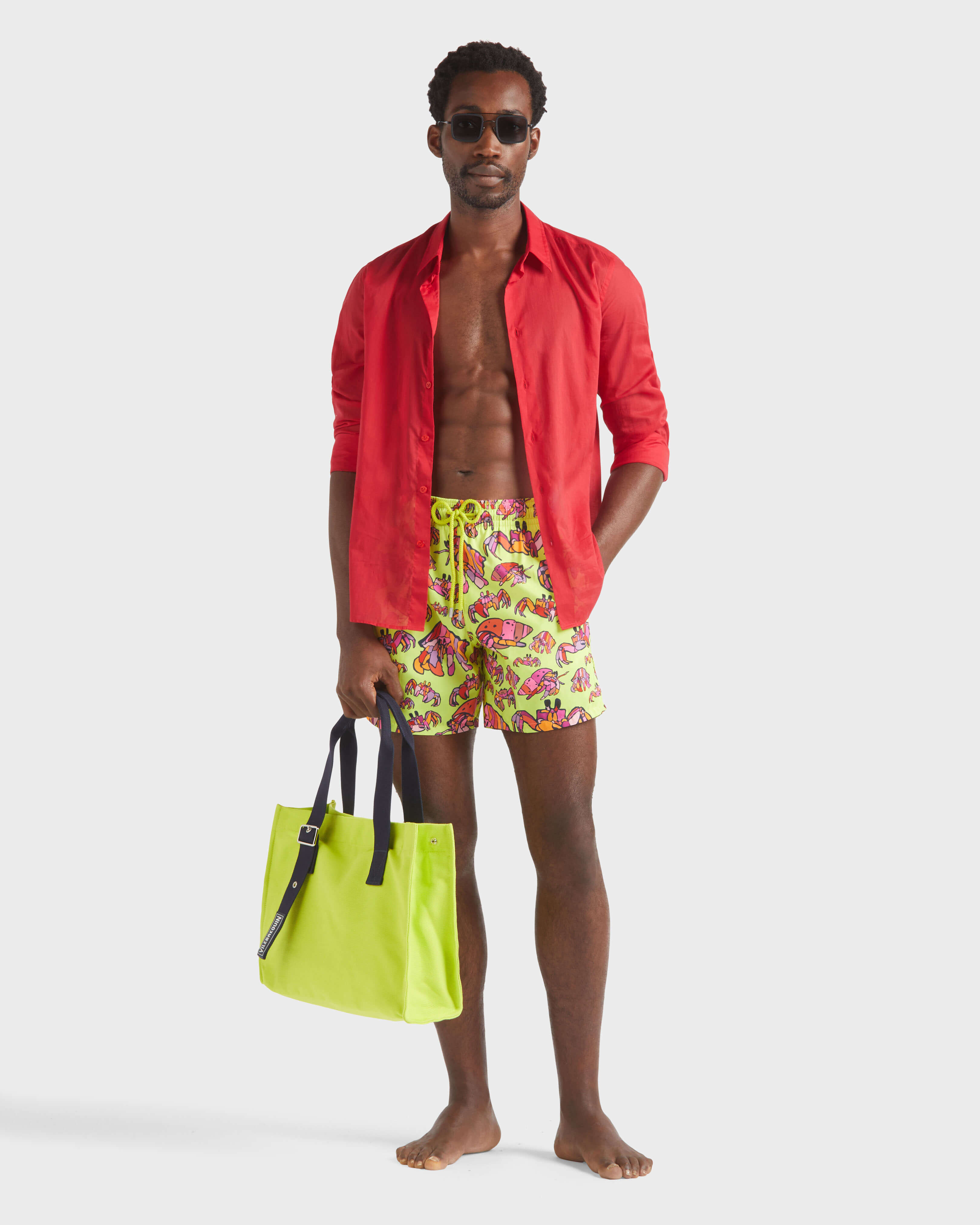 Men Ultra-light and packable Swim Trunks Hermit Crabs CHARTREUSE supp1 view