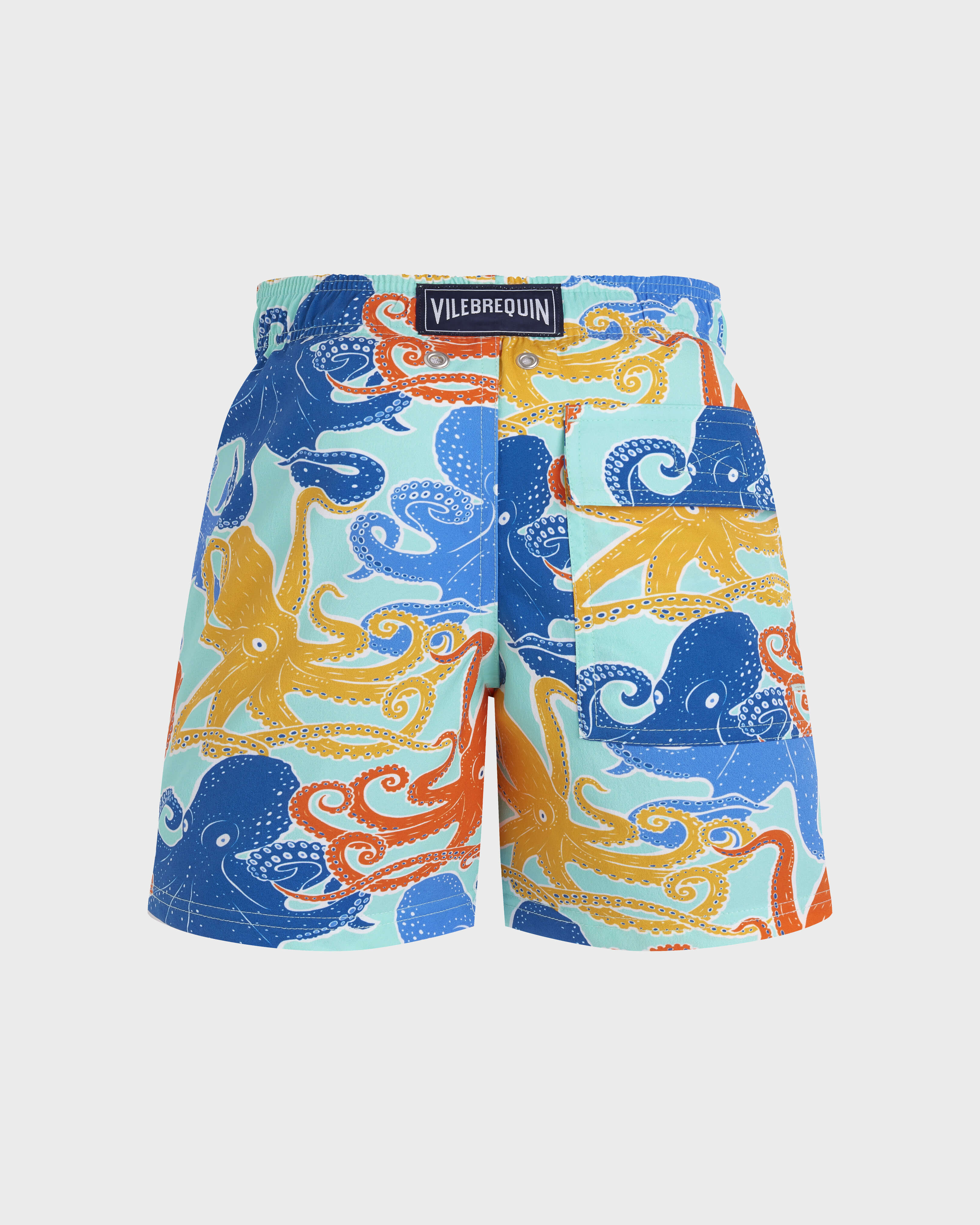 Bañador elástico con estampado Octopussy para niño CARIBBEAN back view