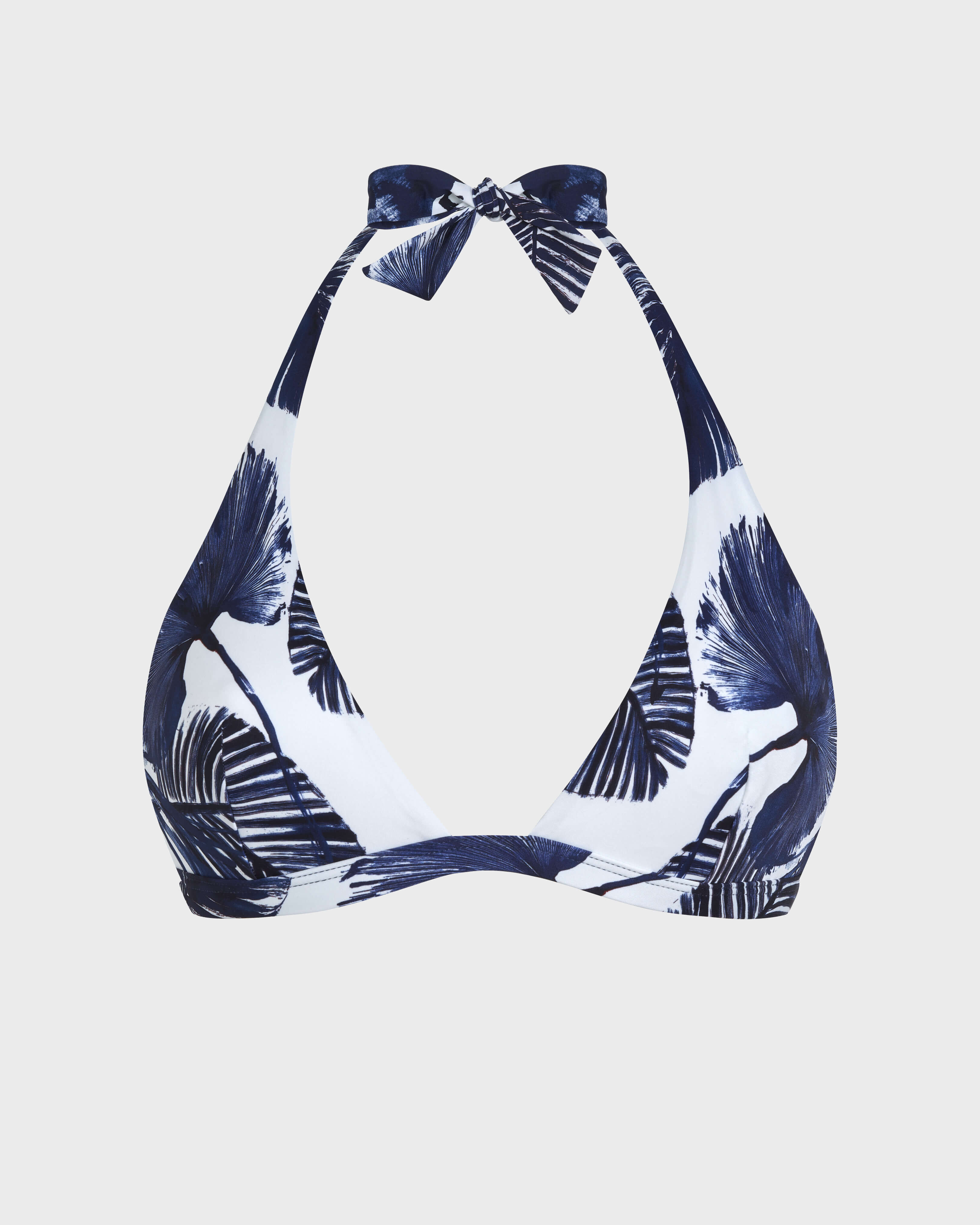 Women Halter Bikini Top Papagaio WHITE front view