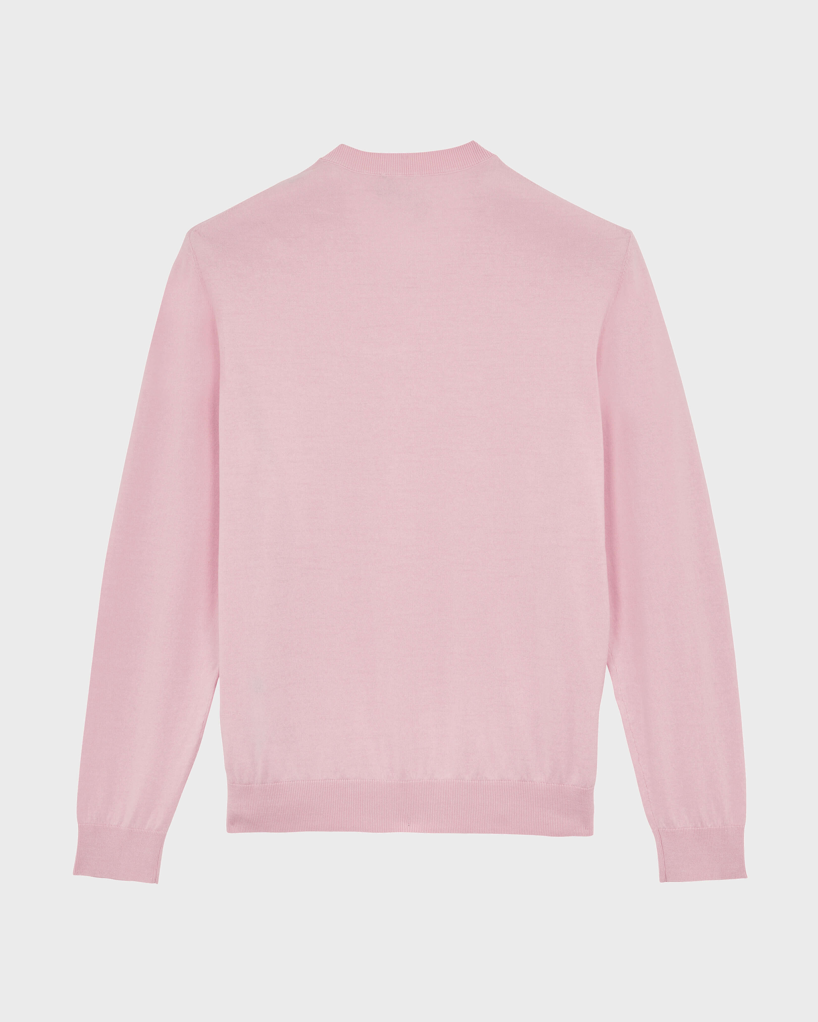 Men Cotton Sweater Turtle PEONY back view