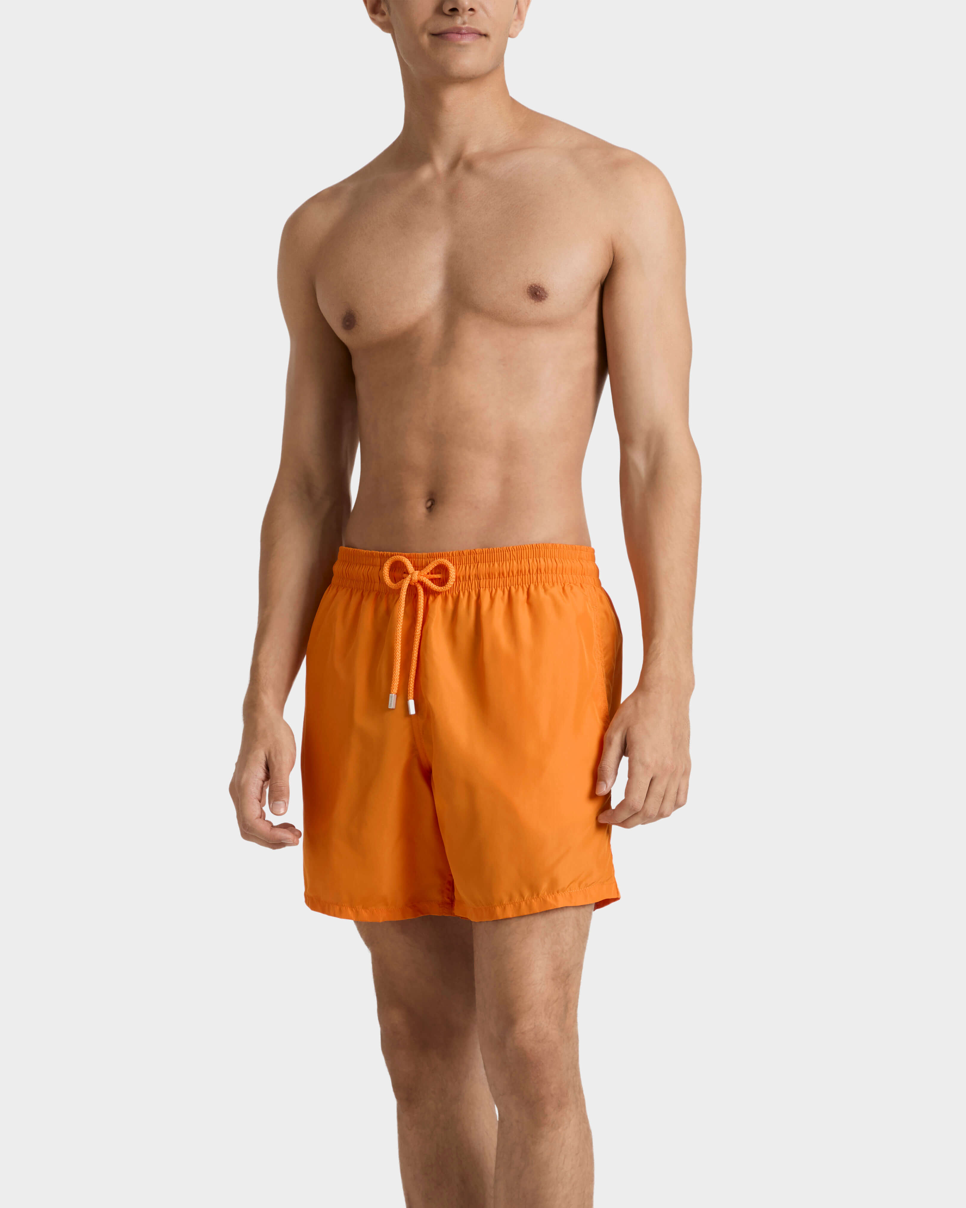 Ultraleichte und verstaubare Solid Badeshorts für Herren VITAMIN frontworn view