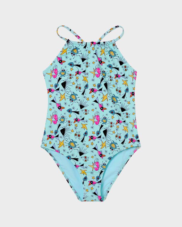 Vilebrequin - Girls One-piece Swimsuit Aquatic Carnival - Swimwear - Gazette - Blue - Size 14