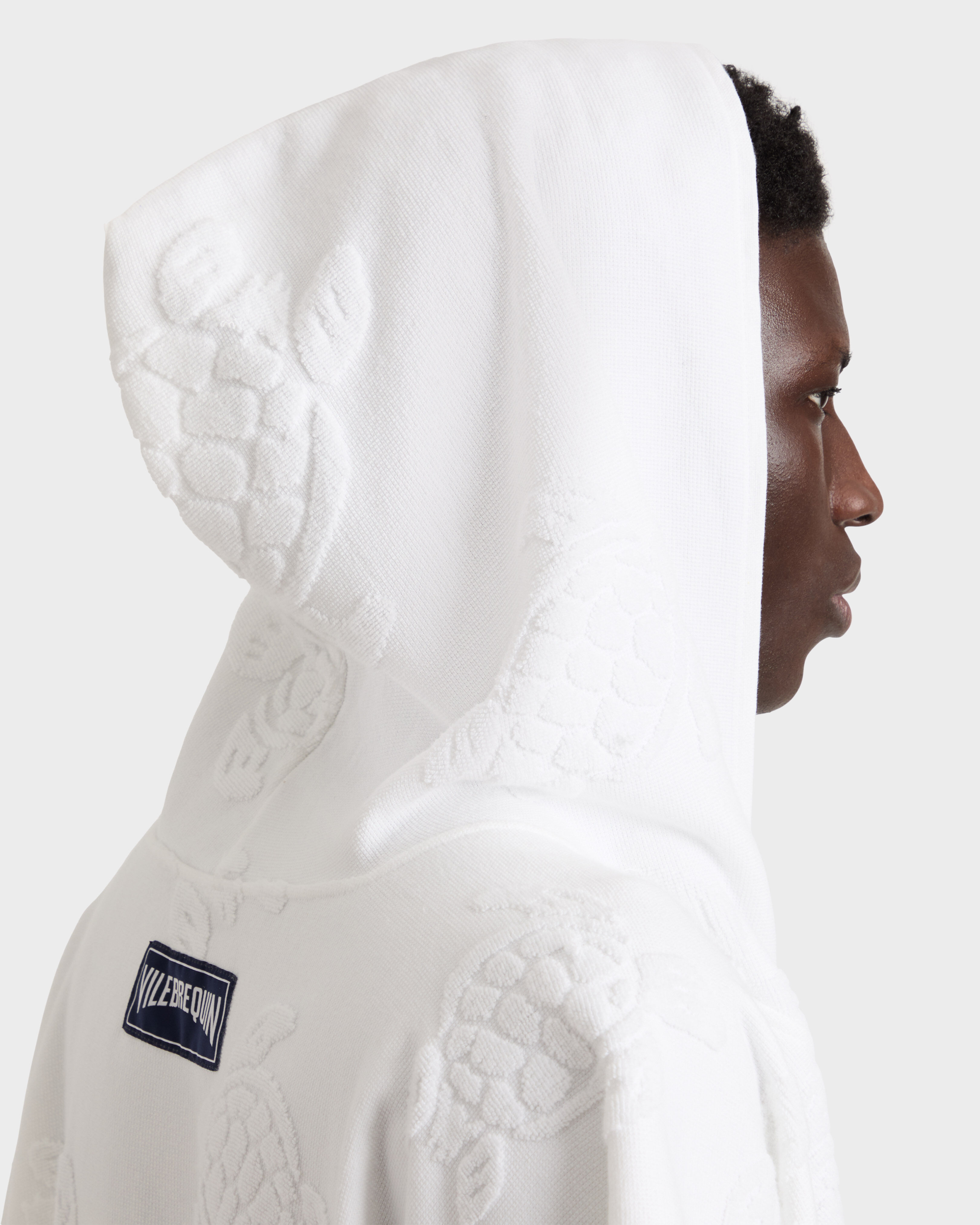 Poncho en tejido terry BLANCO supp1 view