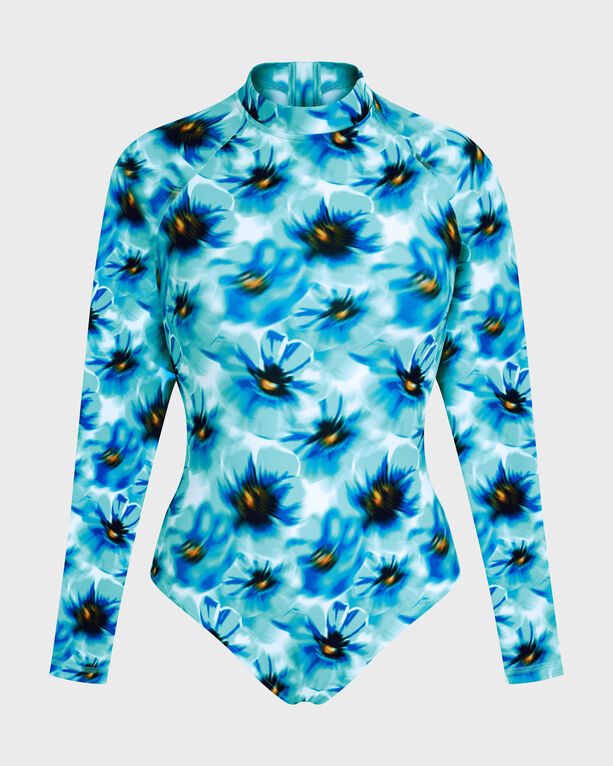 Vilebrequin - Einteiliger Poppies Rashguard Mit Uv-schutz Für Damen - Rashguard - Lexane - Blau - Größe M Vilebrequin - Einteiliger Poppies Rashguard Mit Uv-schutz Für Damen - Rashguard - Lexane - Blau - Größe M