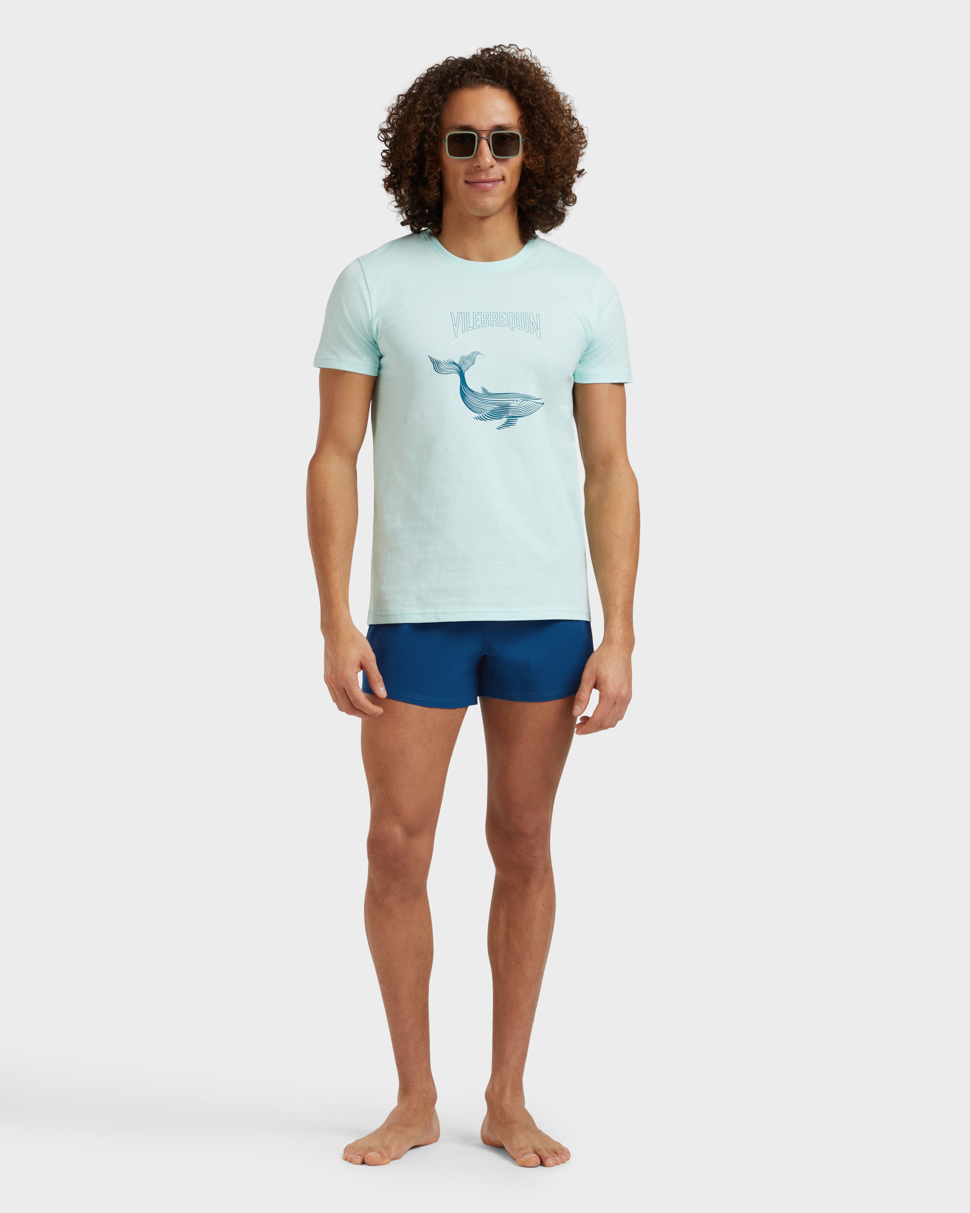 Men Swimwear Short and Fitted Stretch Solid PEACOCK supp1 view