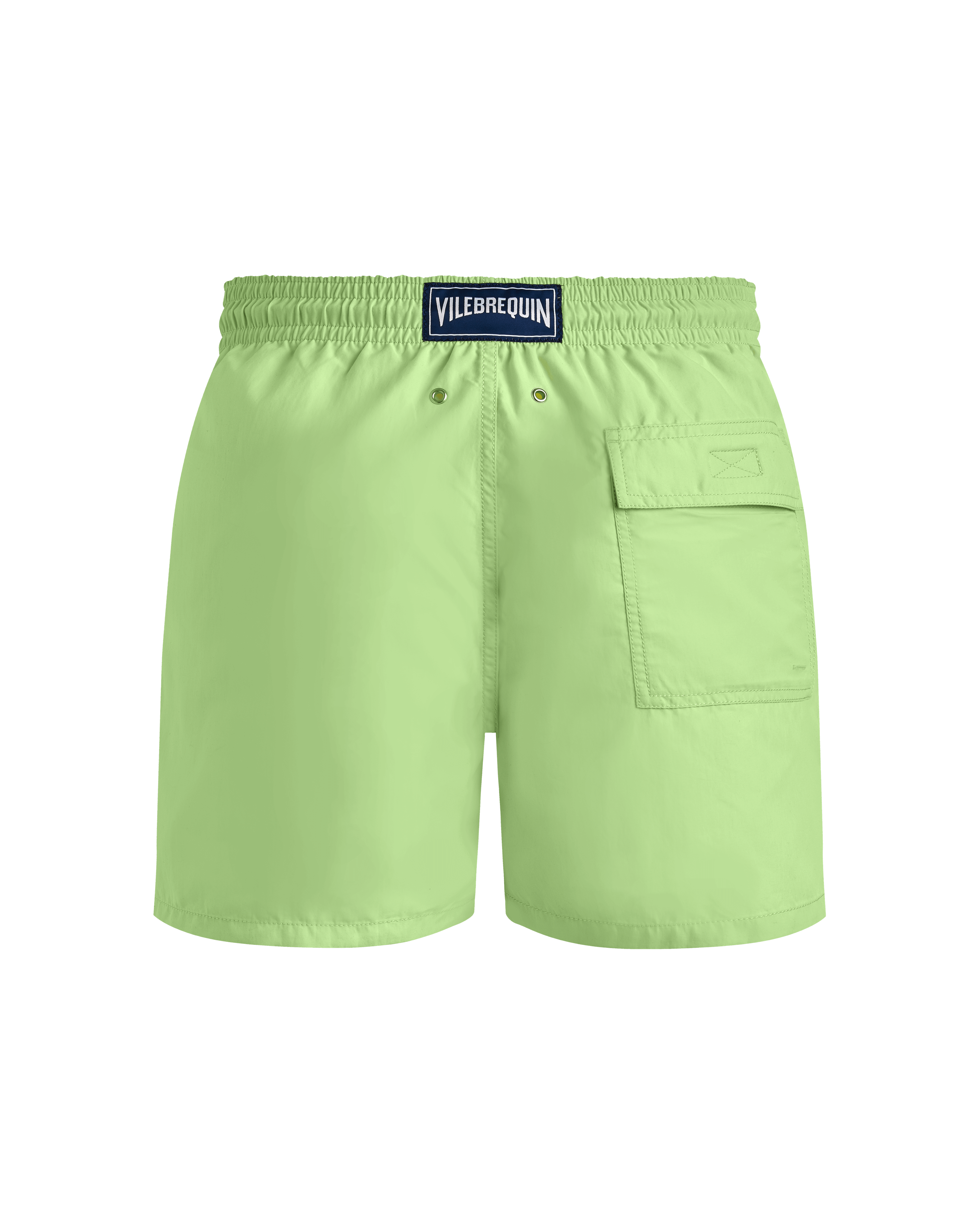Men Swim Shorts Solid MACAROON back view