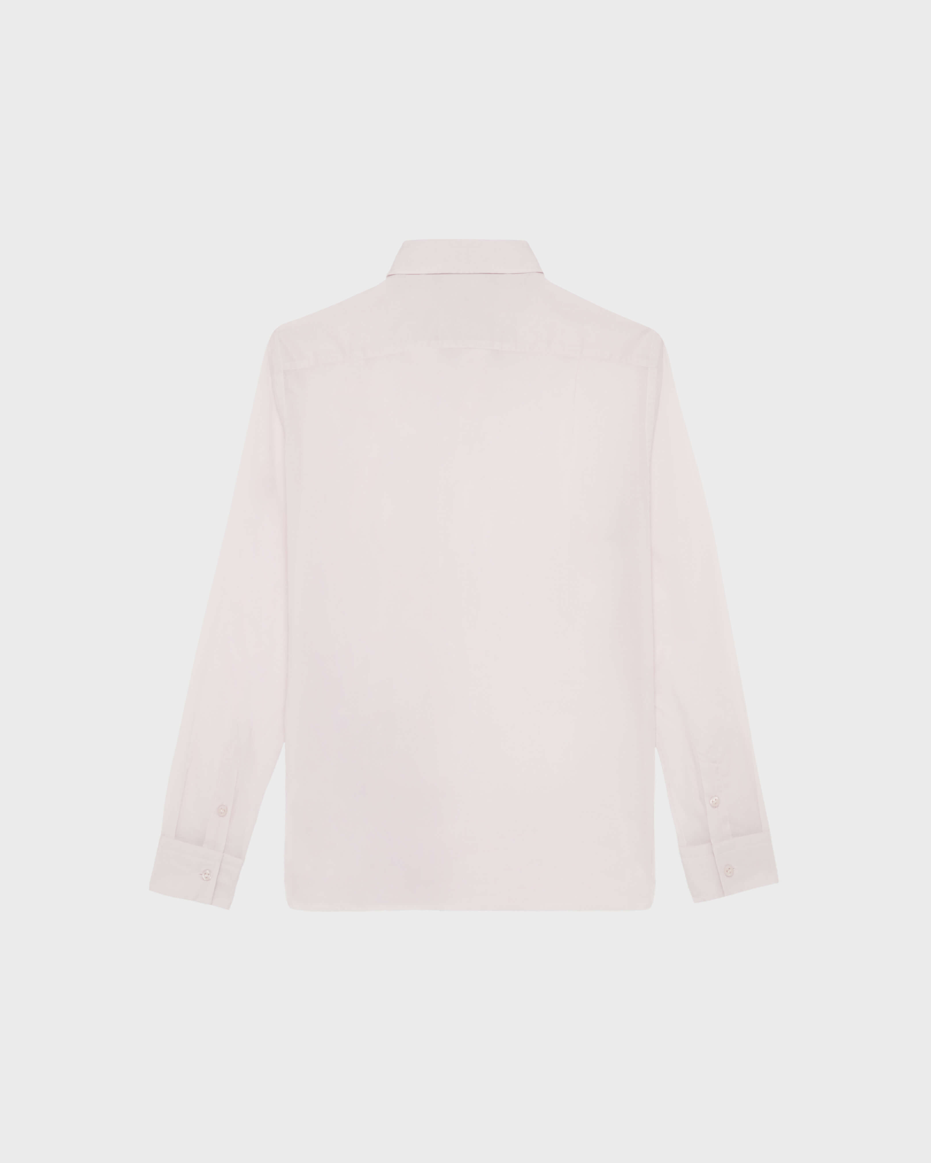 Cotton Voile Lightweight Shirt Solid PETALE / PINK back view