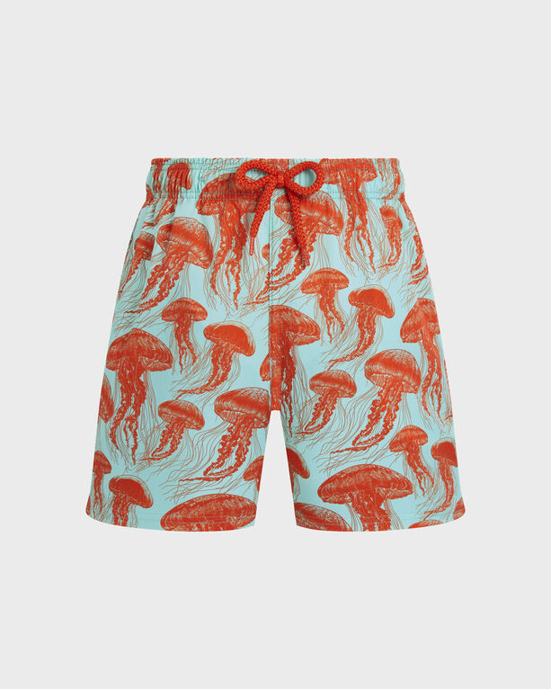 Vilebrequin - Boys Stretch Swim Shorts Jellyfish Dance - Swimwear - Jirise - Green - Size 10