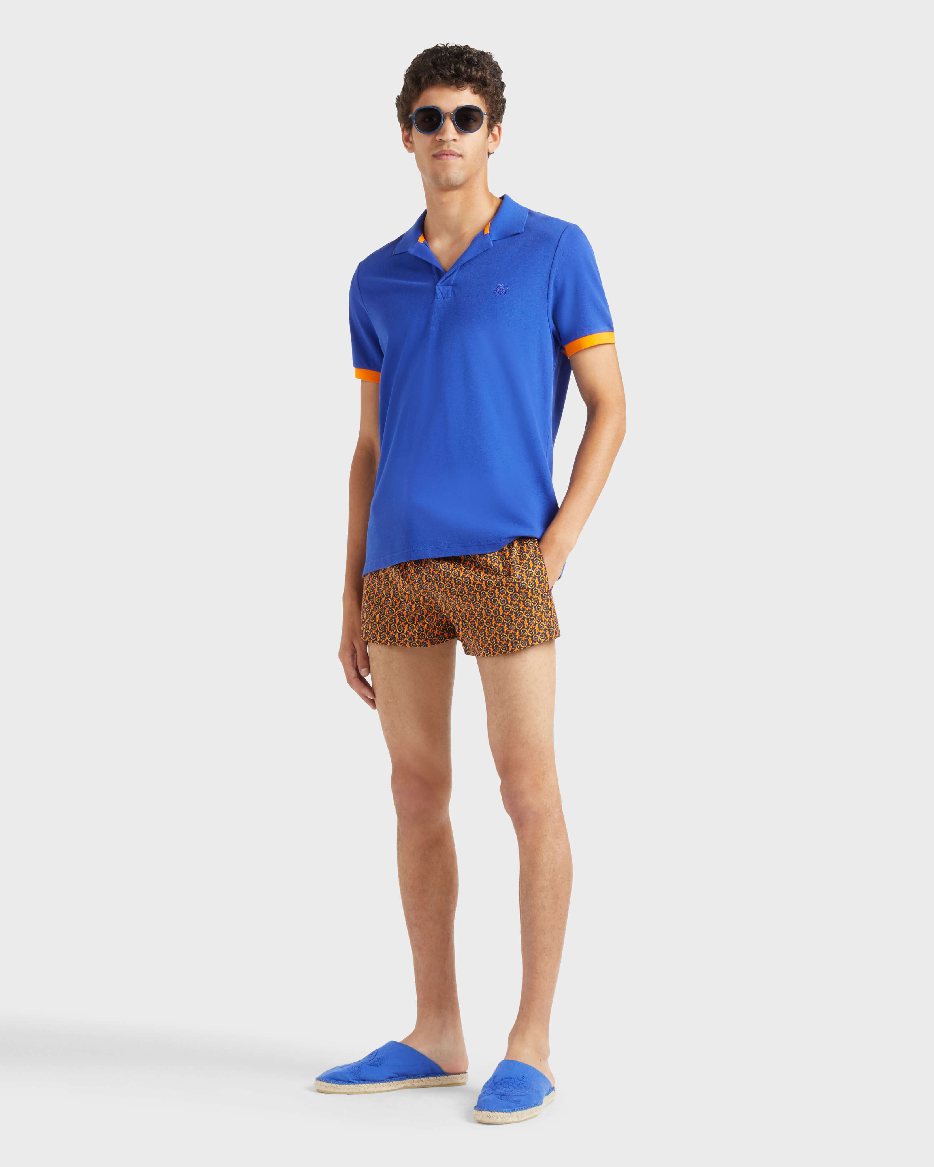 Pantaloncini mare uomo corti Graphic Wrinkles BLU MARINE supp1 view