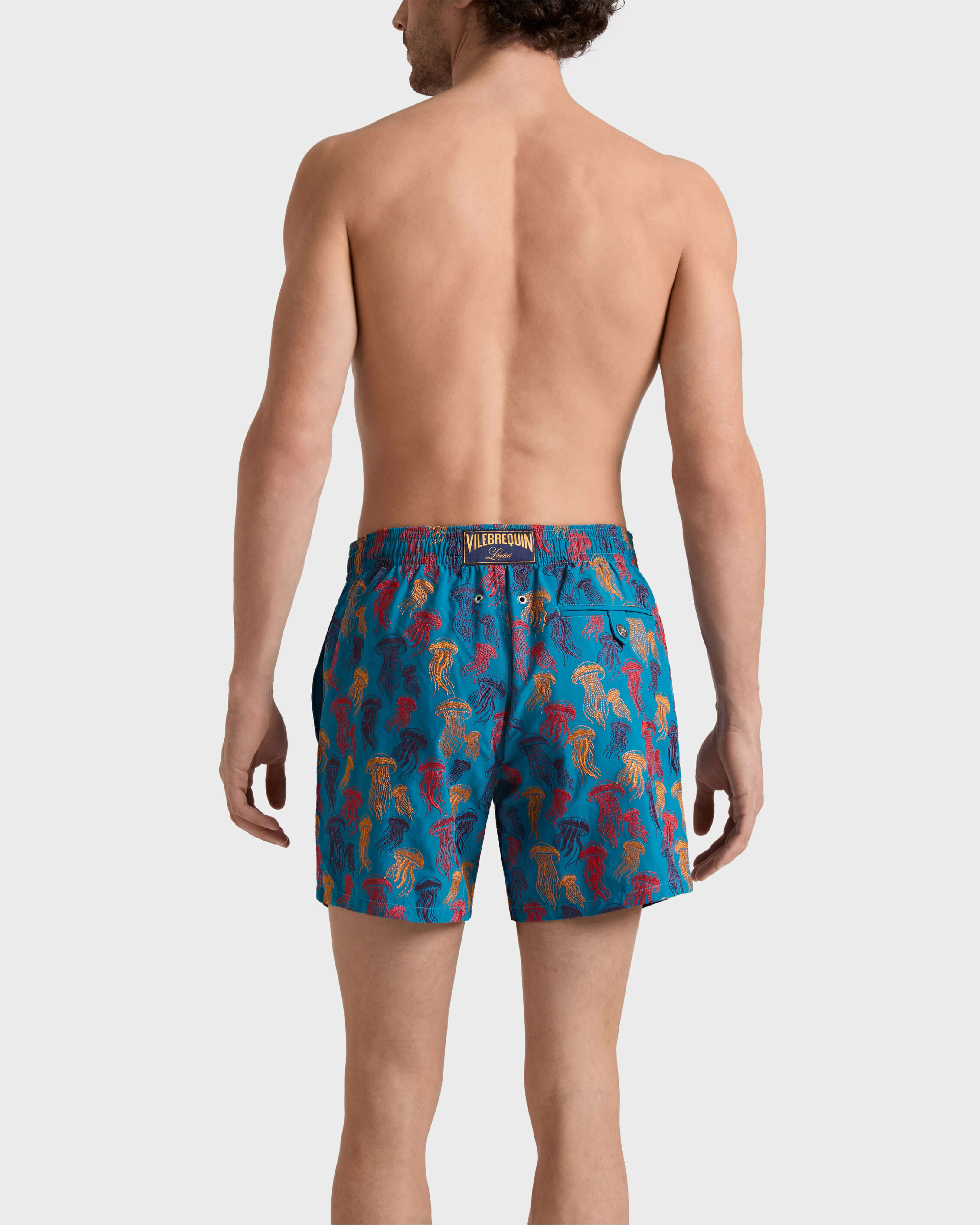 Pantaloncini mare uomo ricamati X-Ray Seaweed - Edizione limitata COIN COIN backworn view