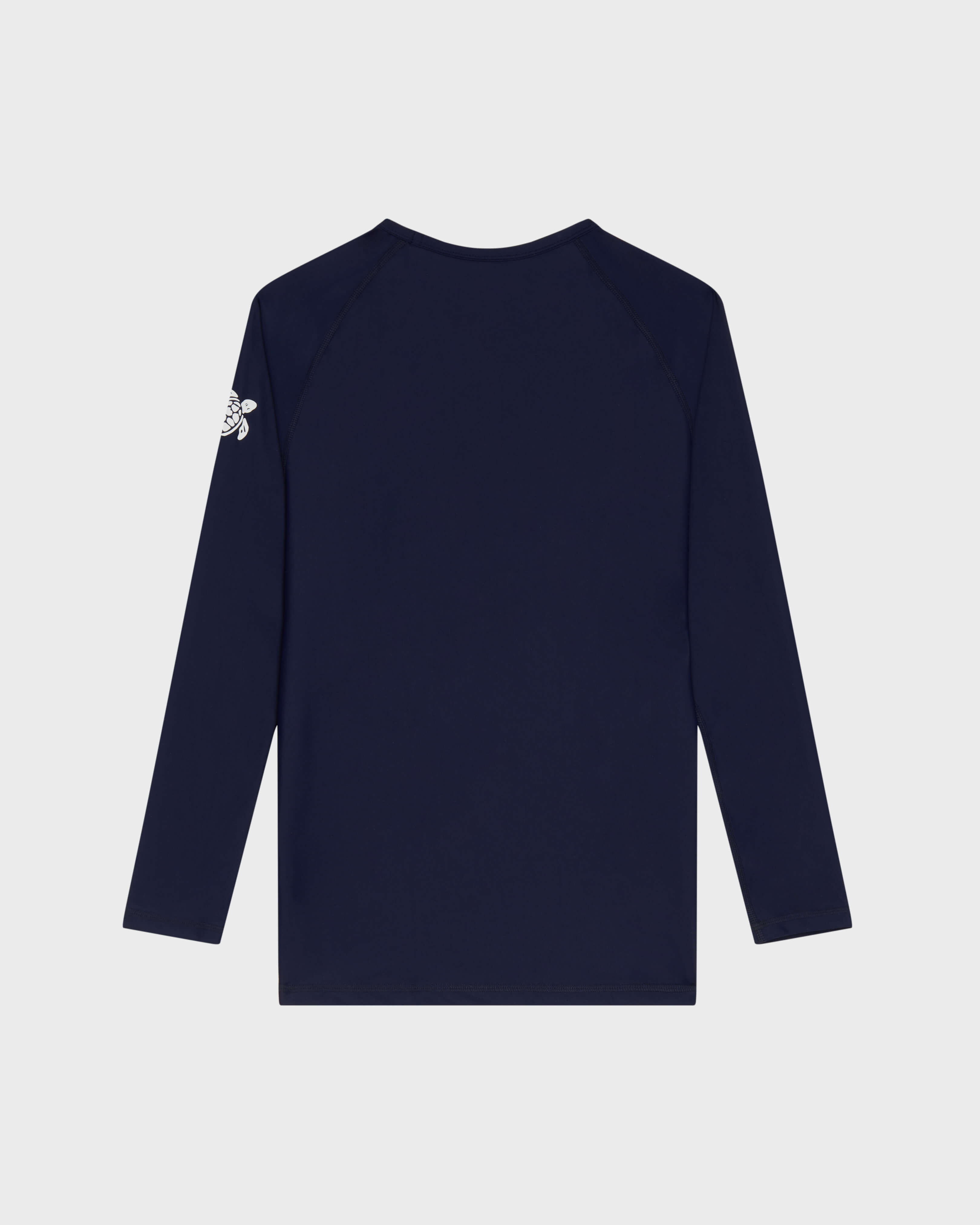 Men UV Protection Rashguard Solid NAVY back view