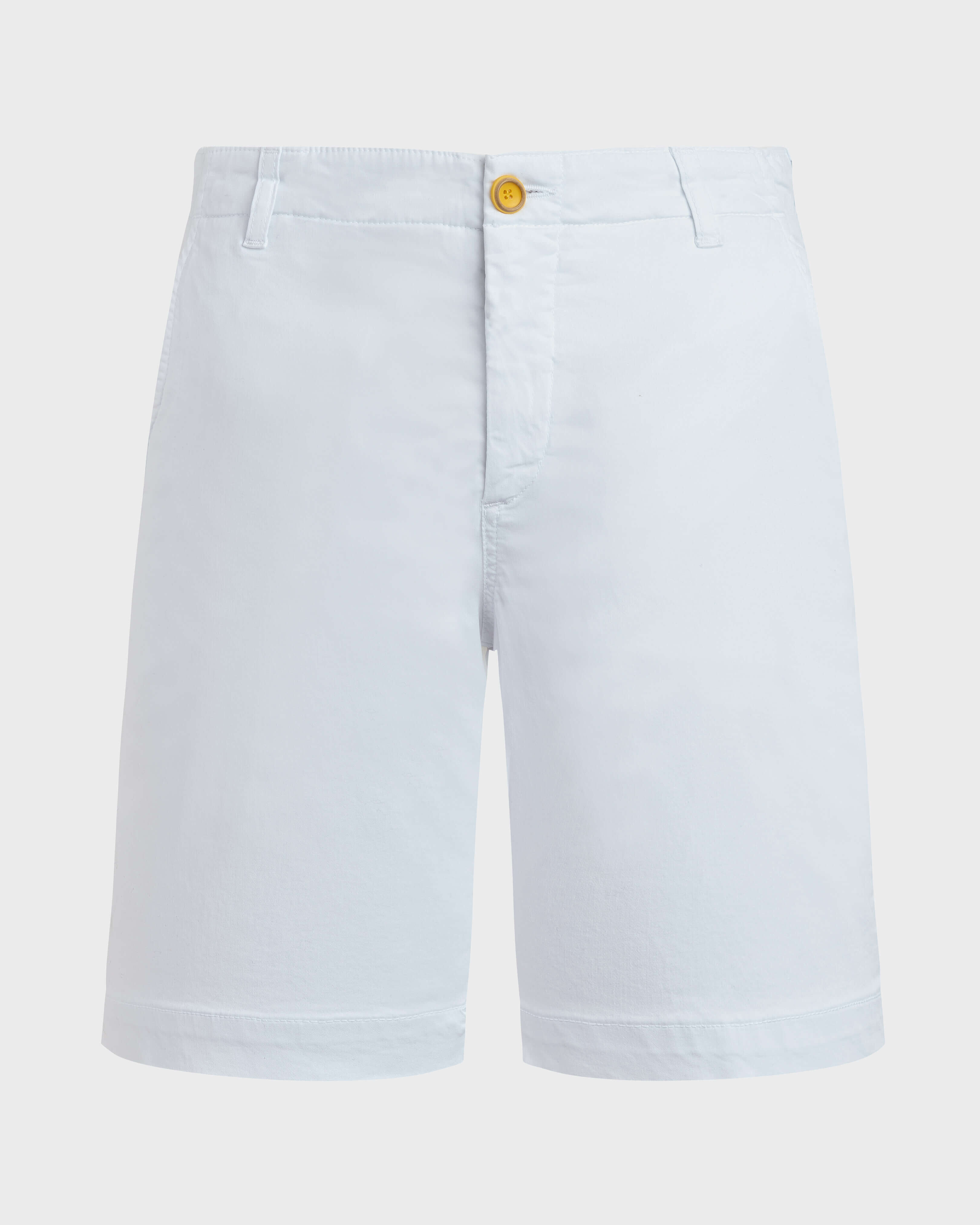 Bermudas de tencel de color liso y acabado satinado para hombre BLANCO front view