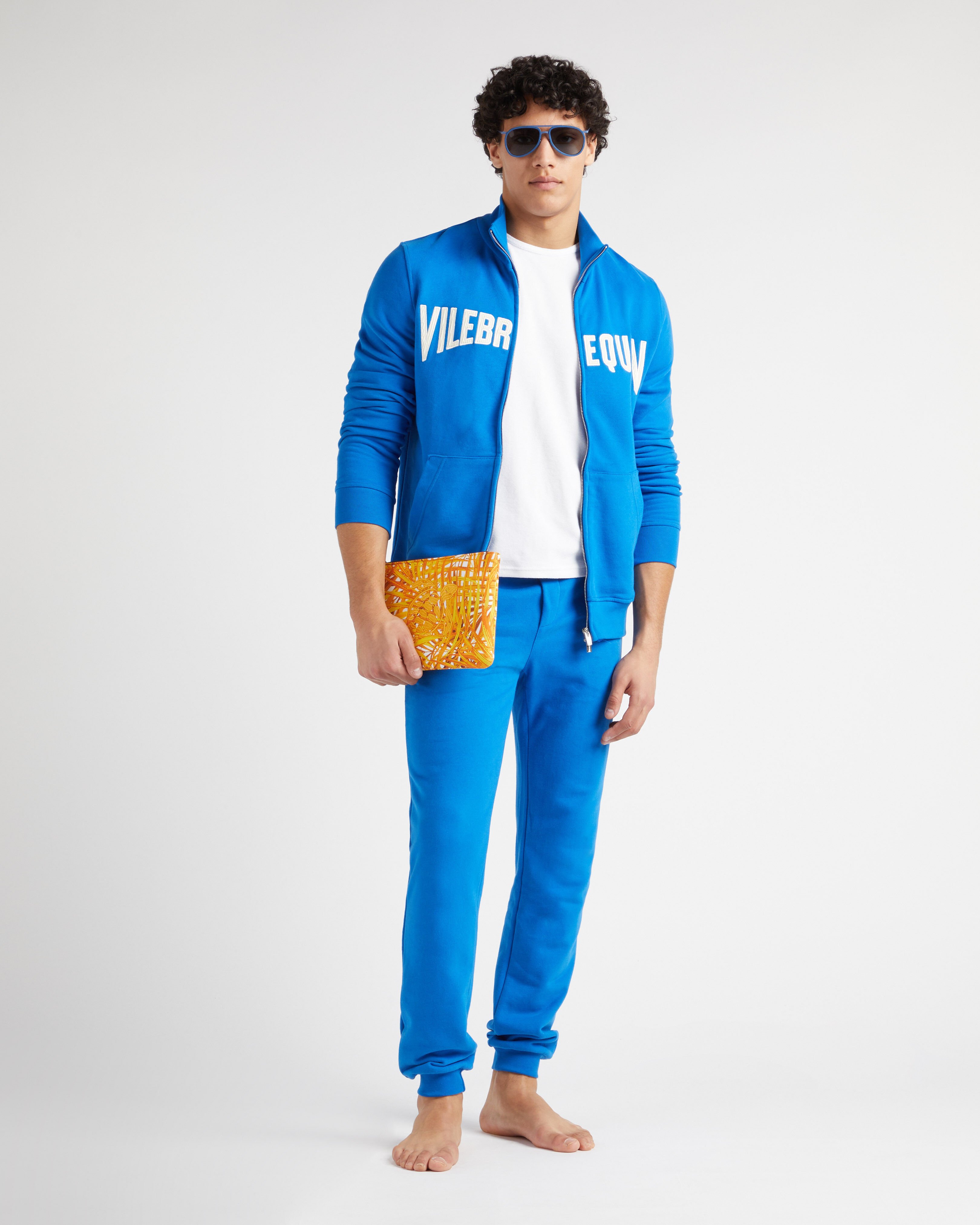 Men Cotton Full Zip Sweatshirt Stitched Logo PALACE supp1 view