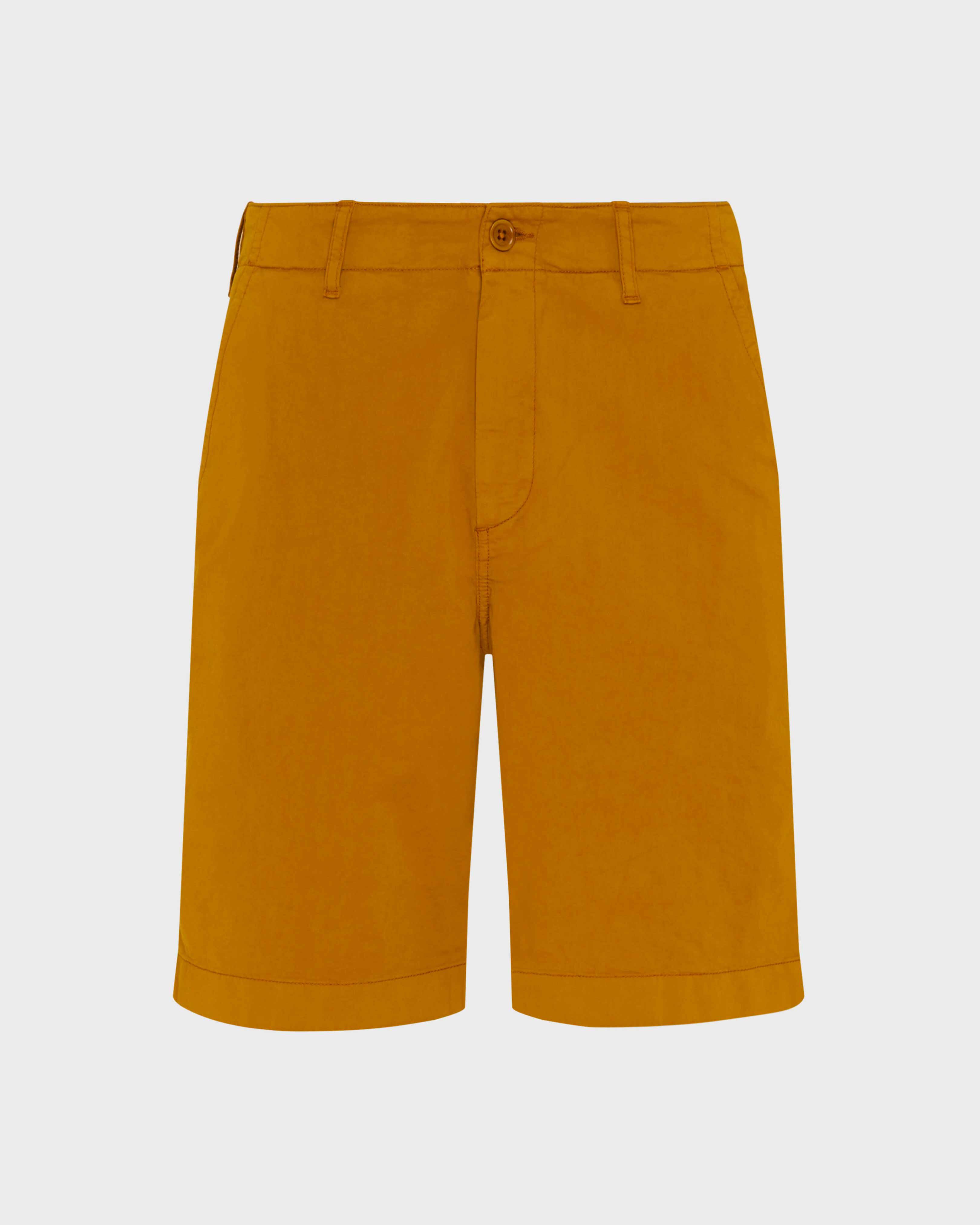 Bermuda en coton satin homme uni MUD front view