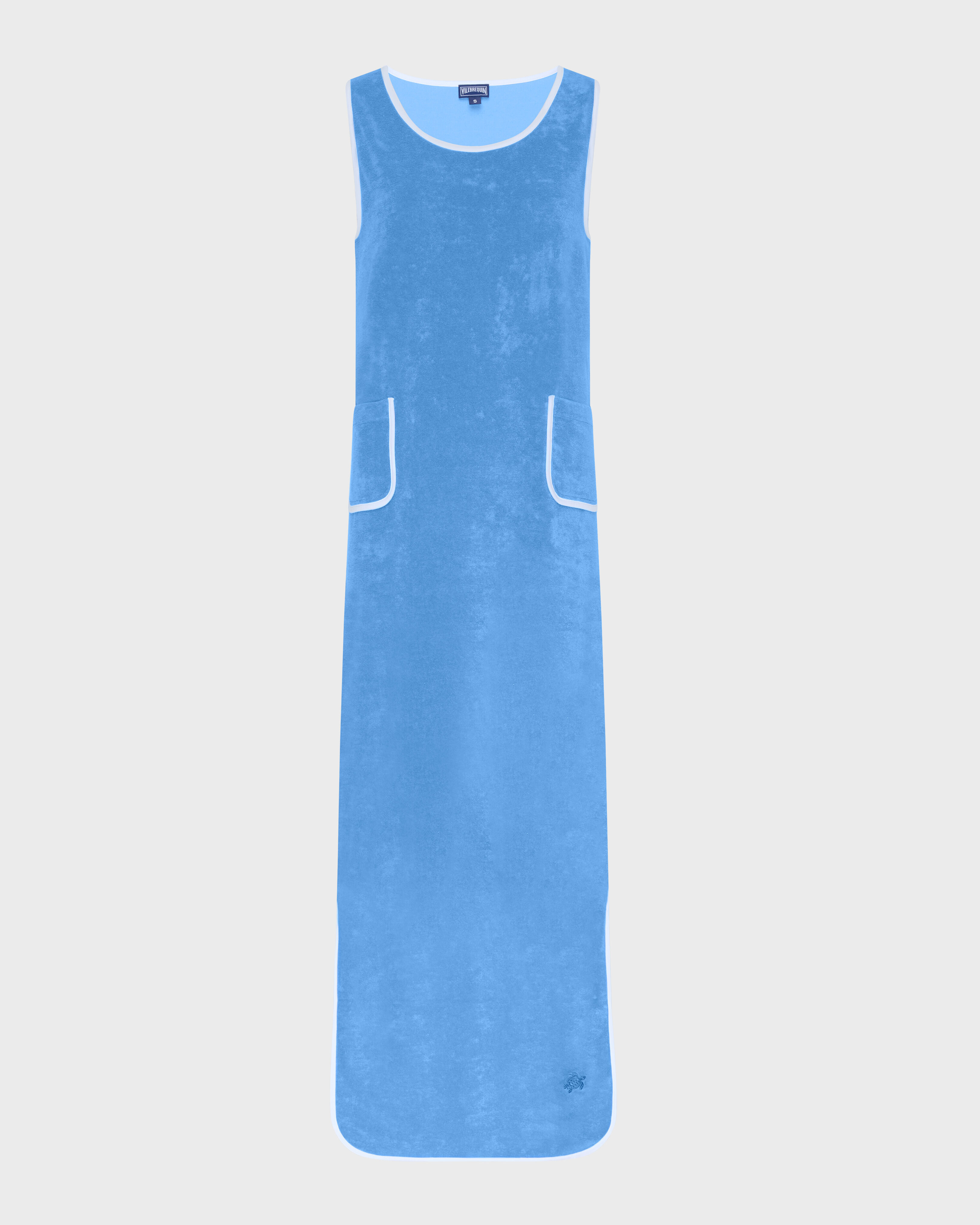 Robe en éponge femme unie TRINIDAD front view