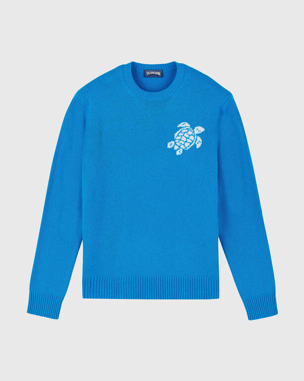 Vilebrequin - Pullover En Coton Et Cachemire Ras-du-cou Homme Tortue - Pull - Rayol - Bleu - Taille XXXL Vilebrequin - Pullover En Coton Et Cachemire Ras-du-cou Homme Tortue - Pull - Rayol - Bleu - Taille XXXL