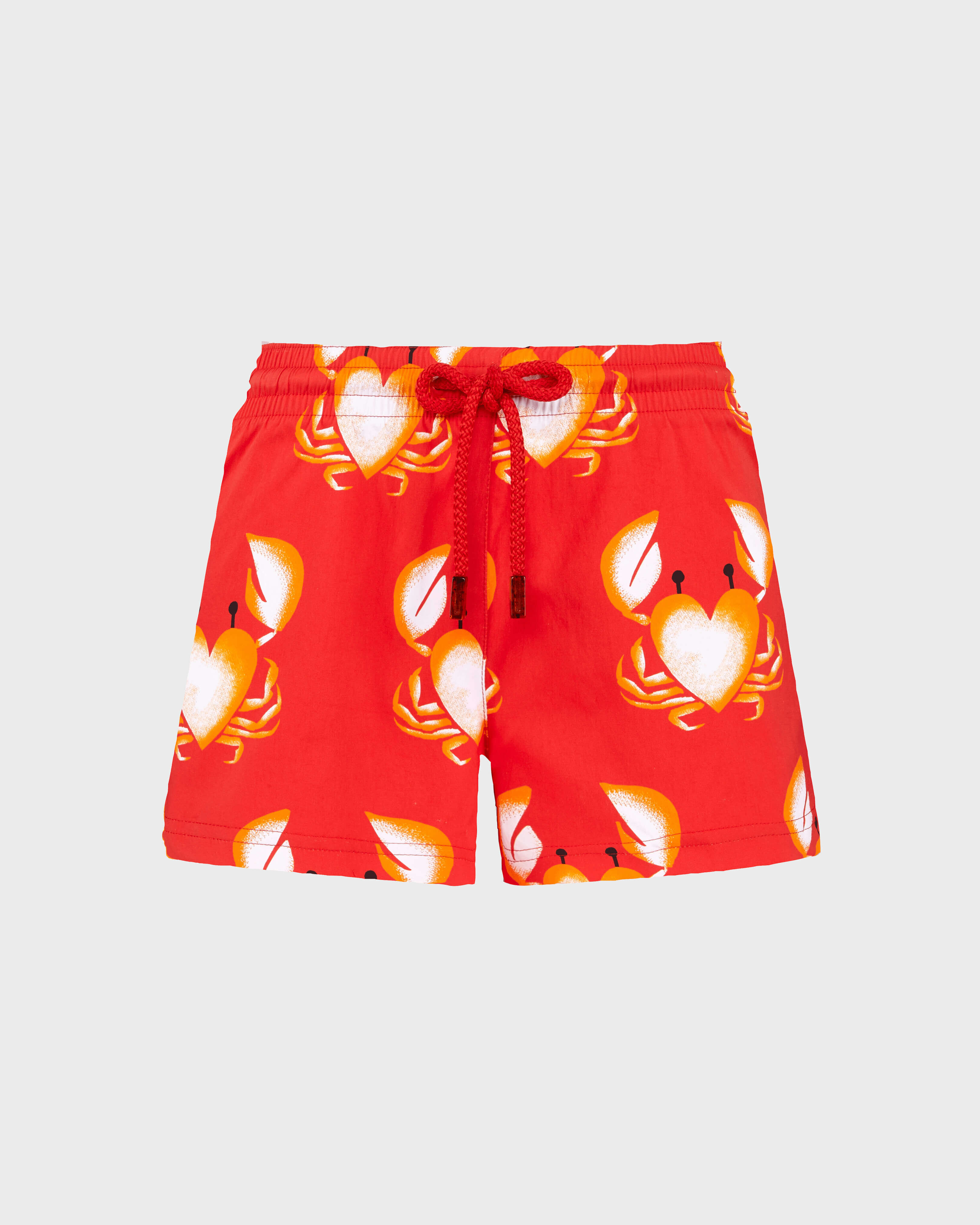 Women Swim Shorts St Valentine 2020- Vilebrequin x Giriat MEDICIS RED front view