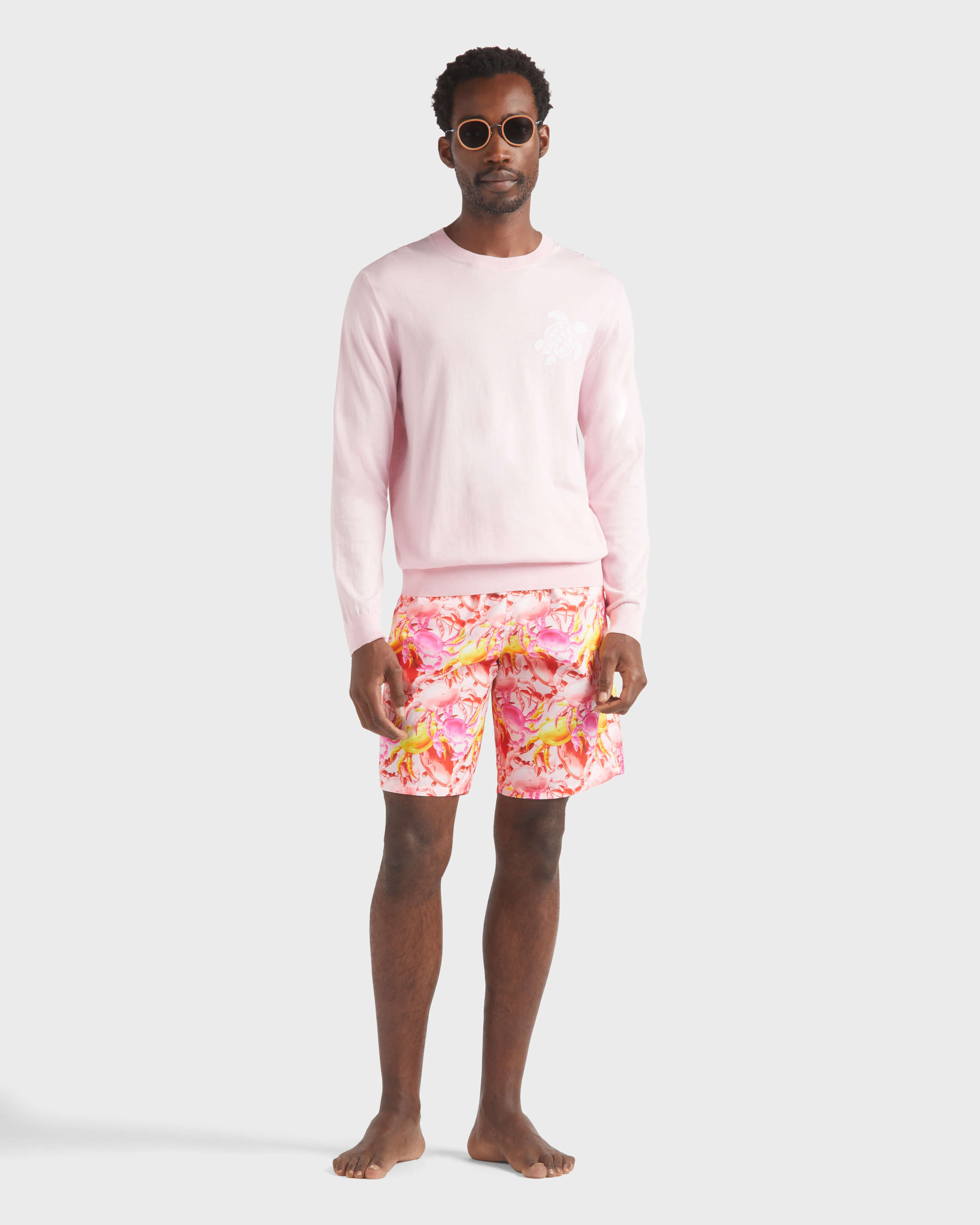 Men Ultra-Light and Packable Swim trunks Crab Balloonss PEONY supp1 view