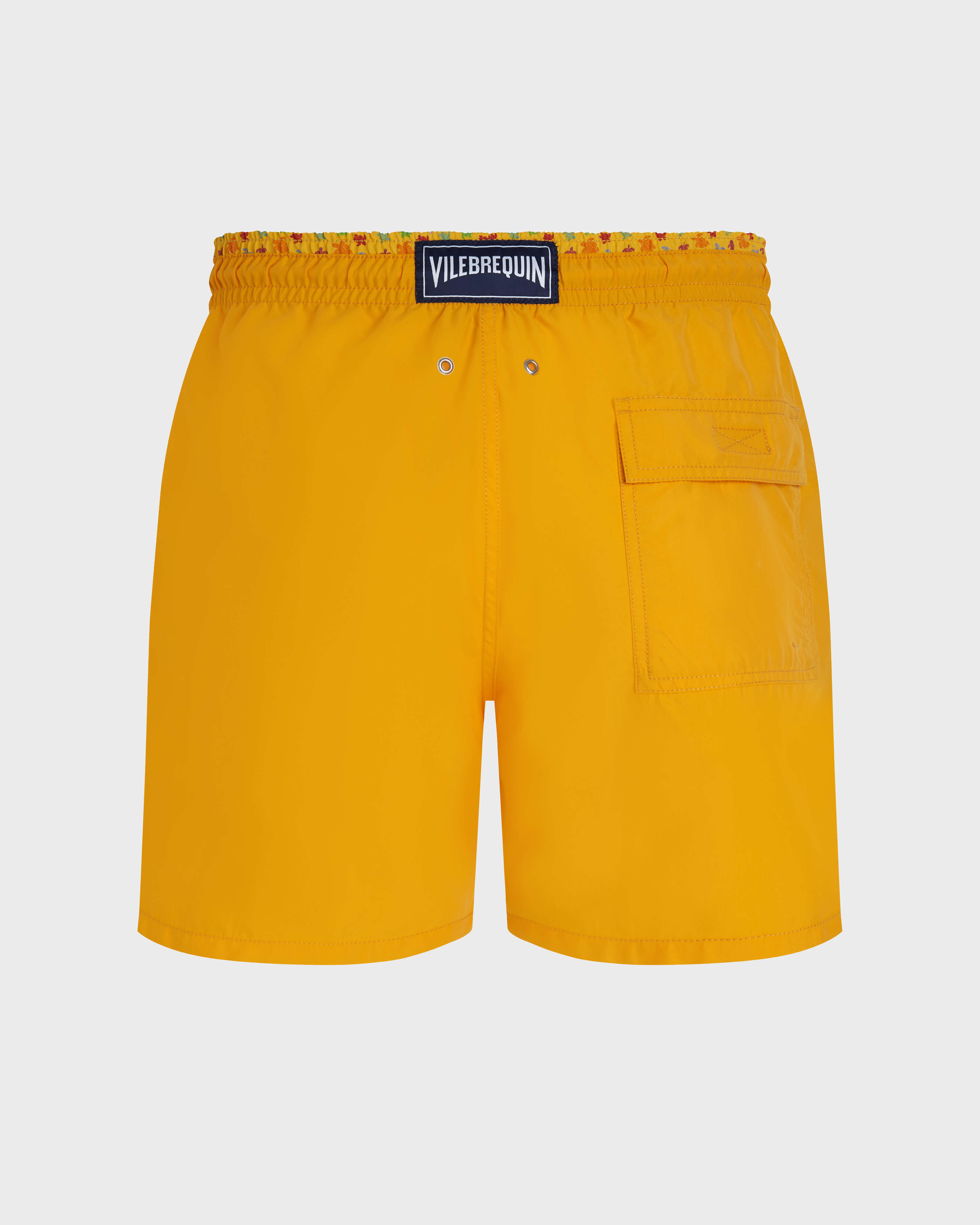 Zweifarbige Micro Ronde des Tortues Badeshorts für Herren MANGO back view
