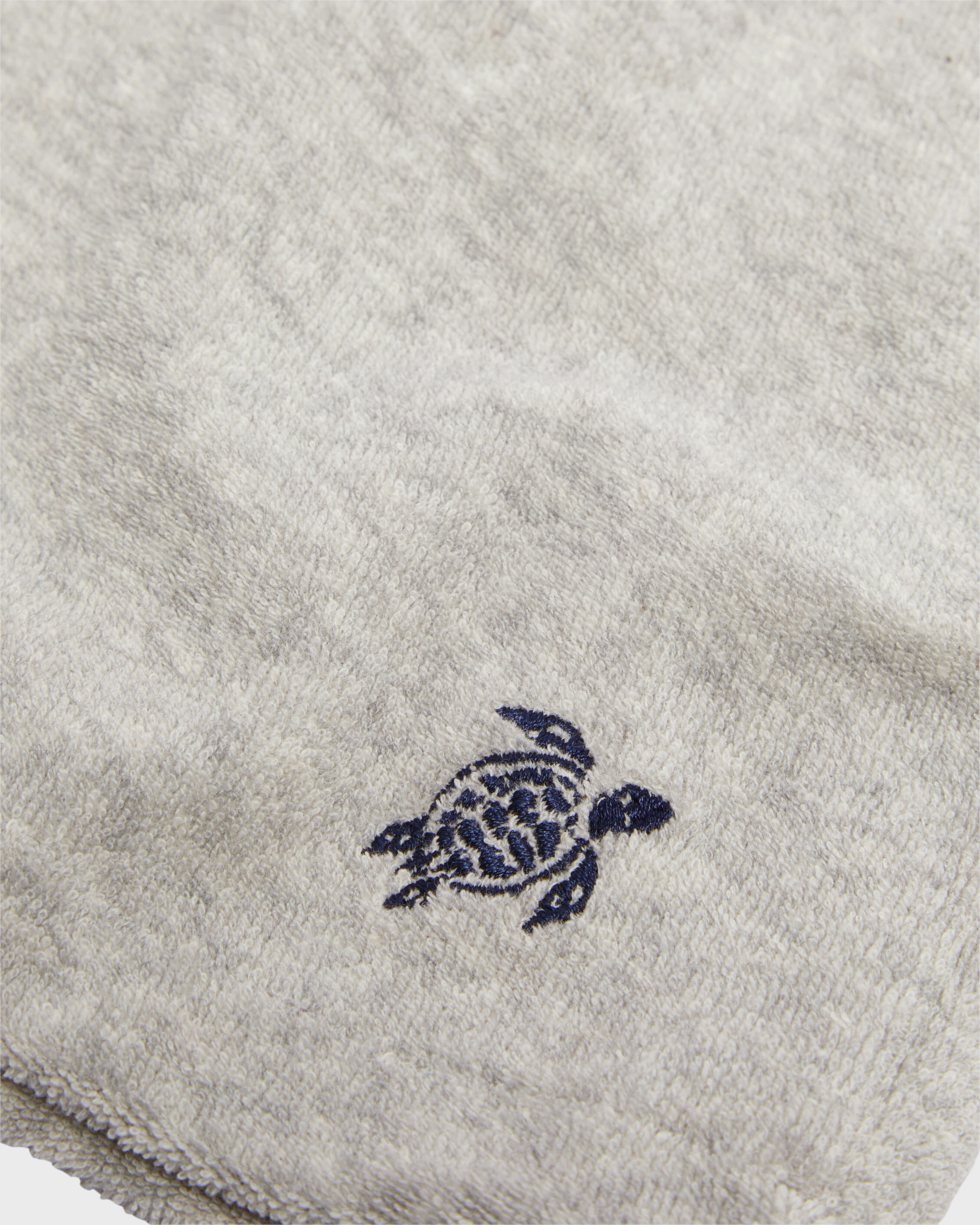 Frottee-Bermudashorts mit aufgestickter Schildkröte für Jungen GRAUMELIERT look1 view