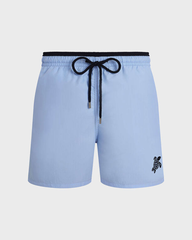 Vilebrequin Men's - Swim Shorts Bicolor - Swimwear - Moka - Blue Medium