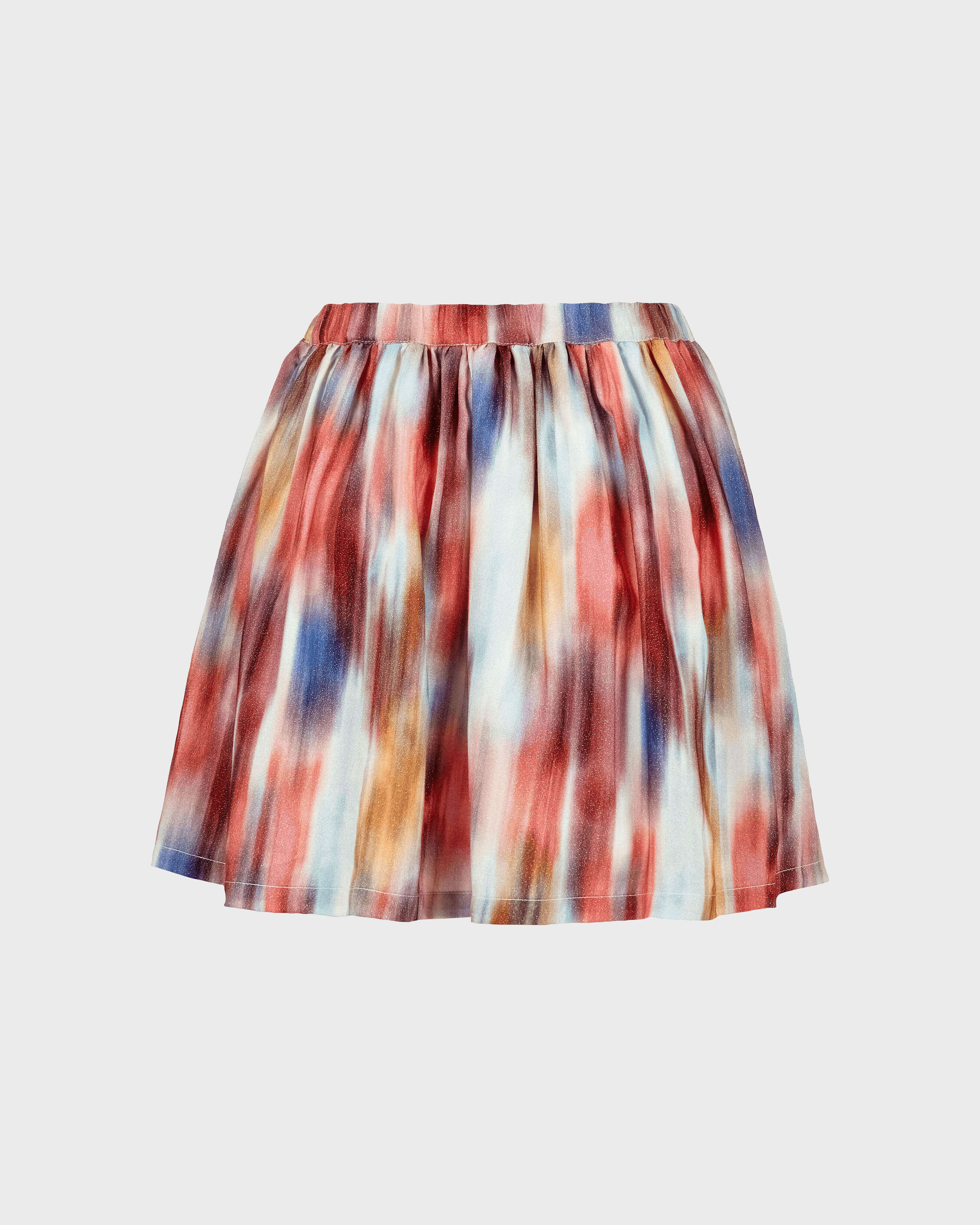 Falda de viscosa con estampado Ikat para niña MULTICOLORES back view