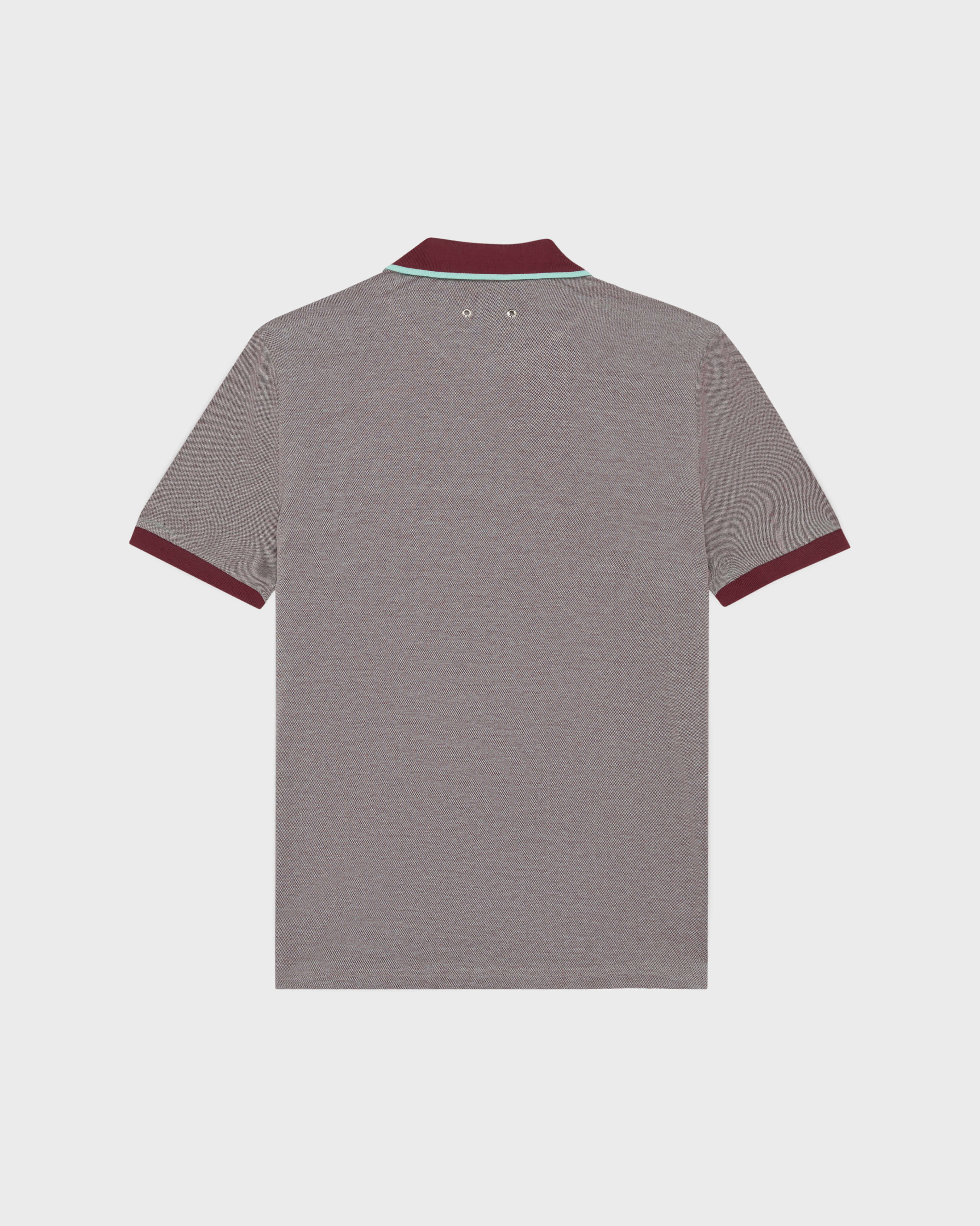 Men Cotton Polo Shirt Solid BACCHUS back view
