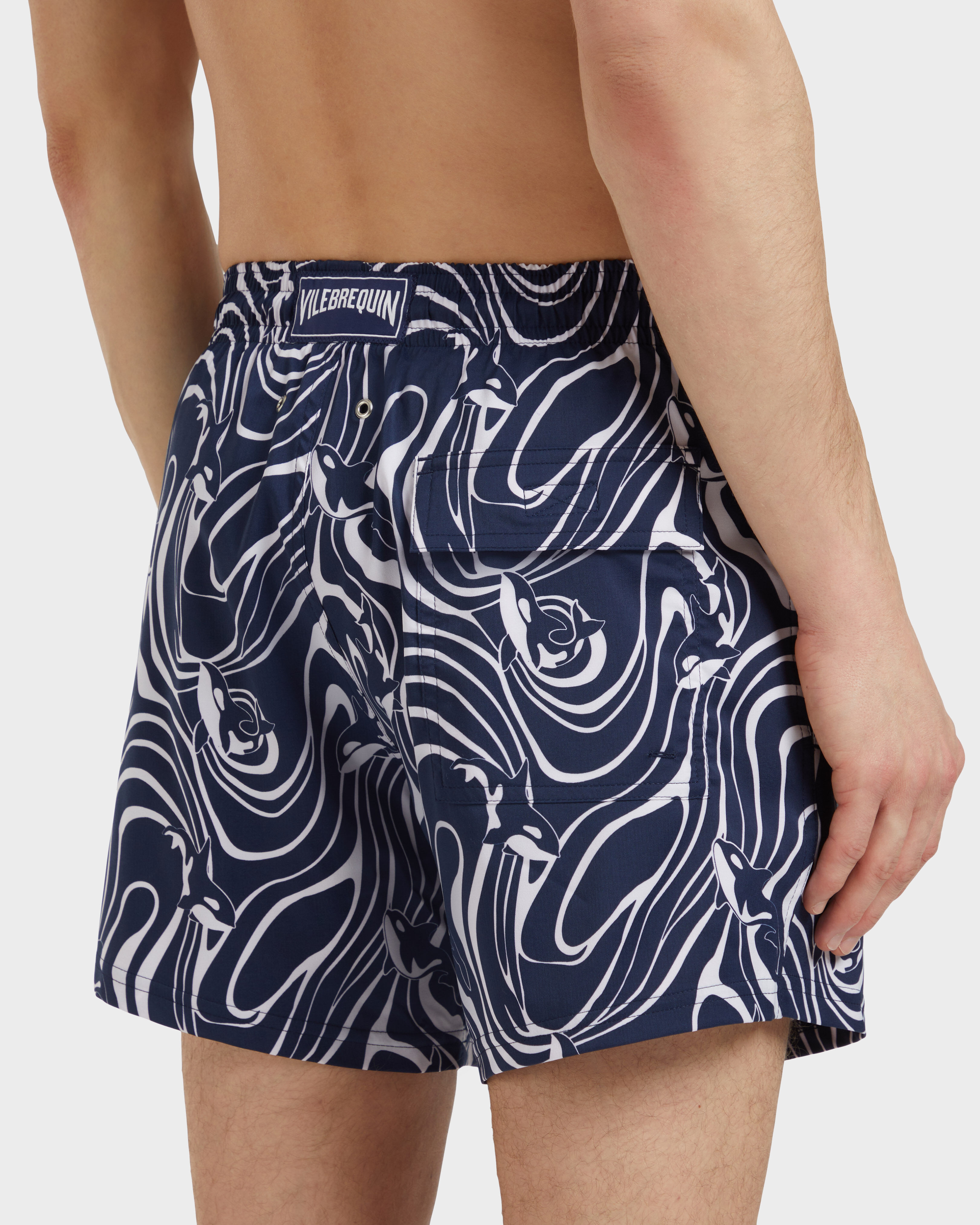 Men Stretch Short Swim Shorts Orcas NAVY supp2 view