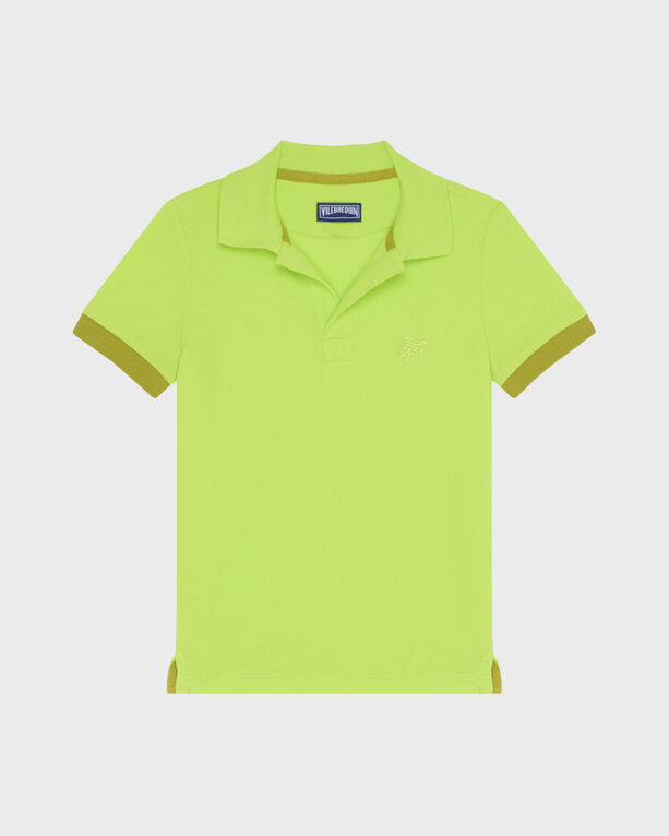 Vilebrequin - Boys Organic Cotton Polo Solid - Polo - Pantin - Green - Size 6