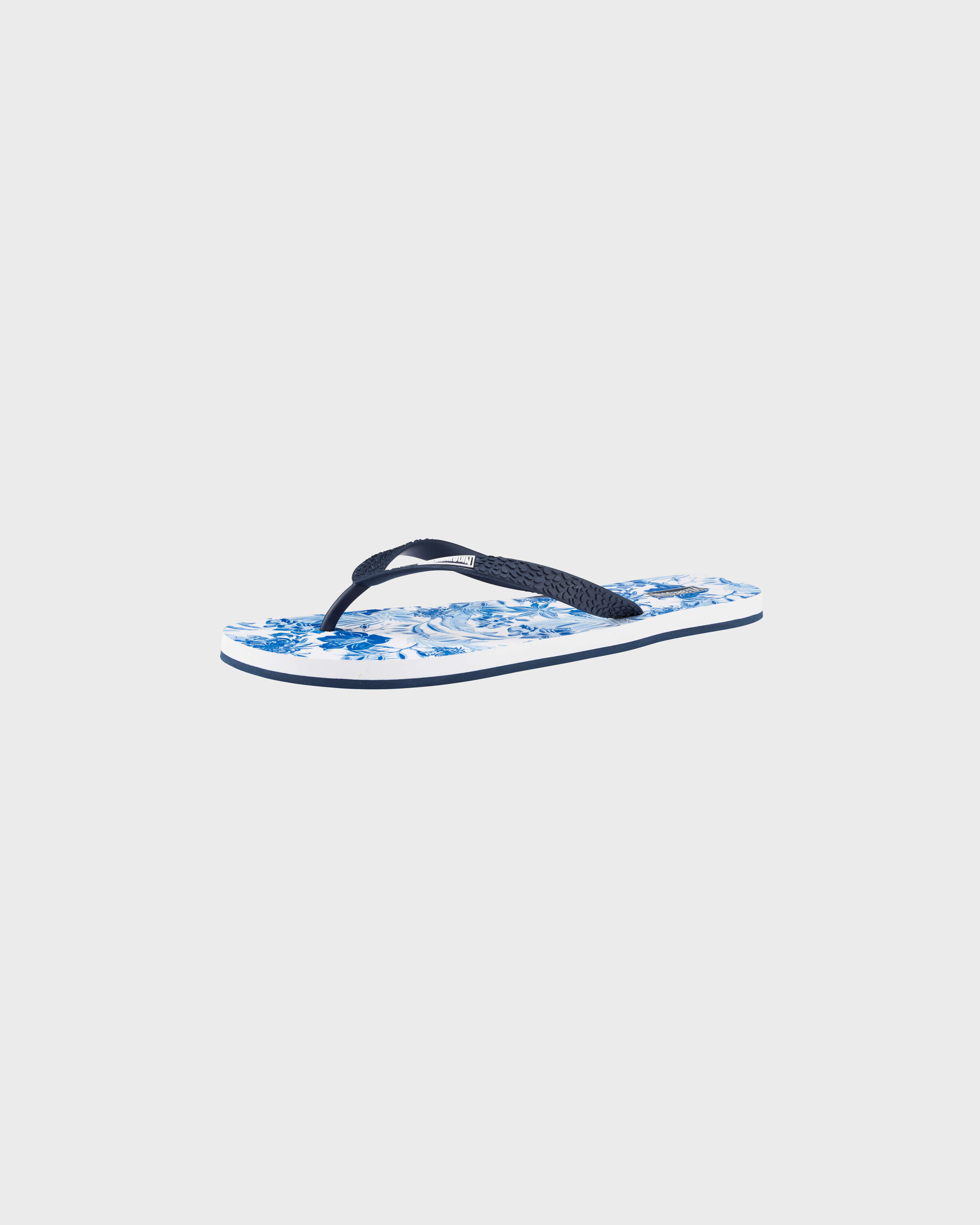 Chanclas con estampado Tahiti Flowers para hombre BLANCO back view