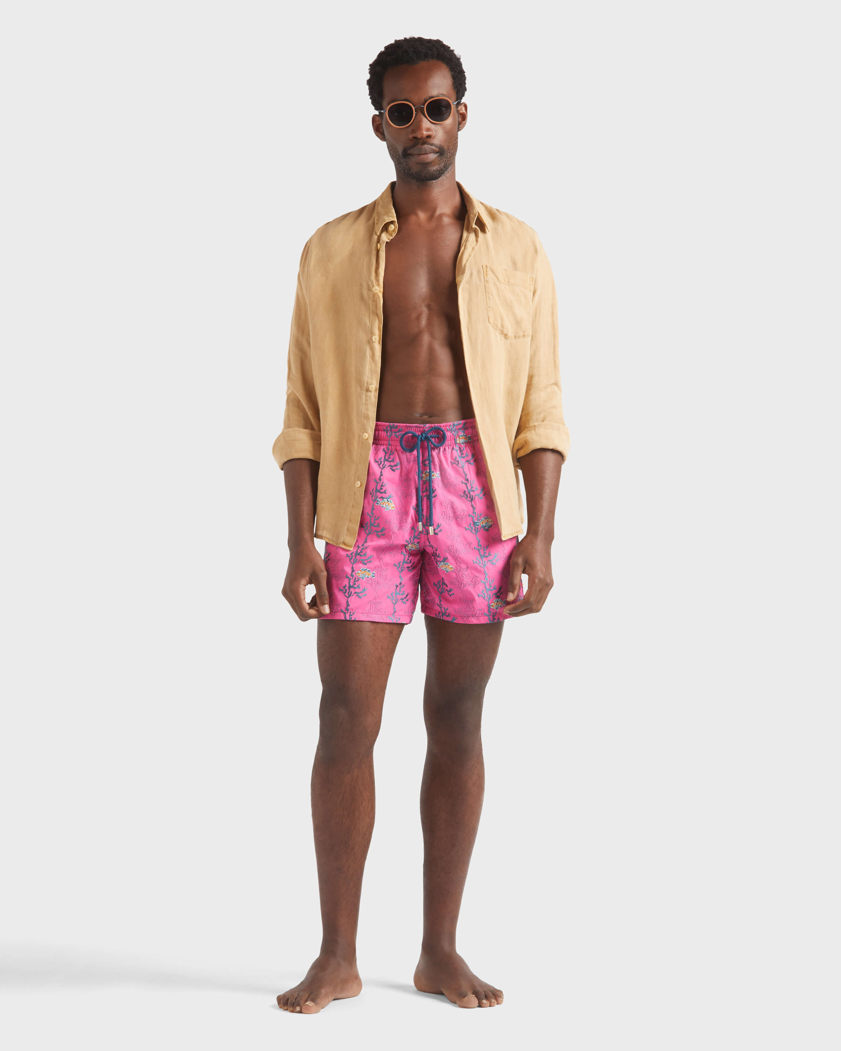 Pantaloncini mare uomo ricamati Seaweed BOUGAINVILLEA supp1 view