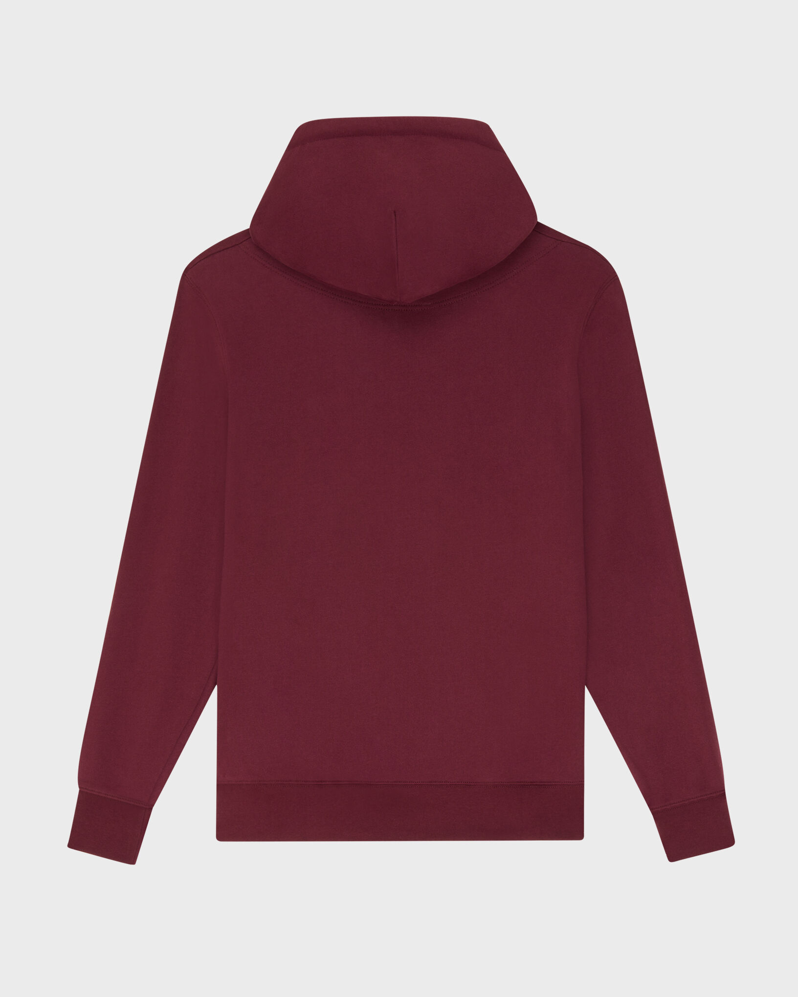 Men Cotton Hoodie Sweatshirt Solid BACCHUS back view