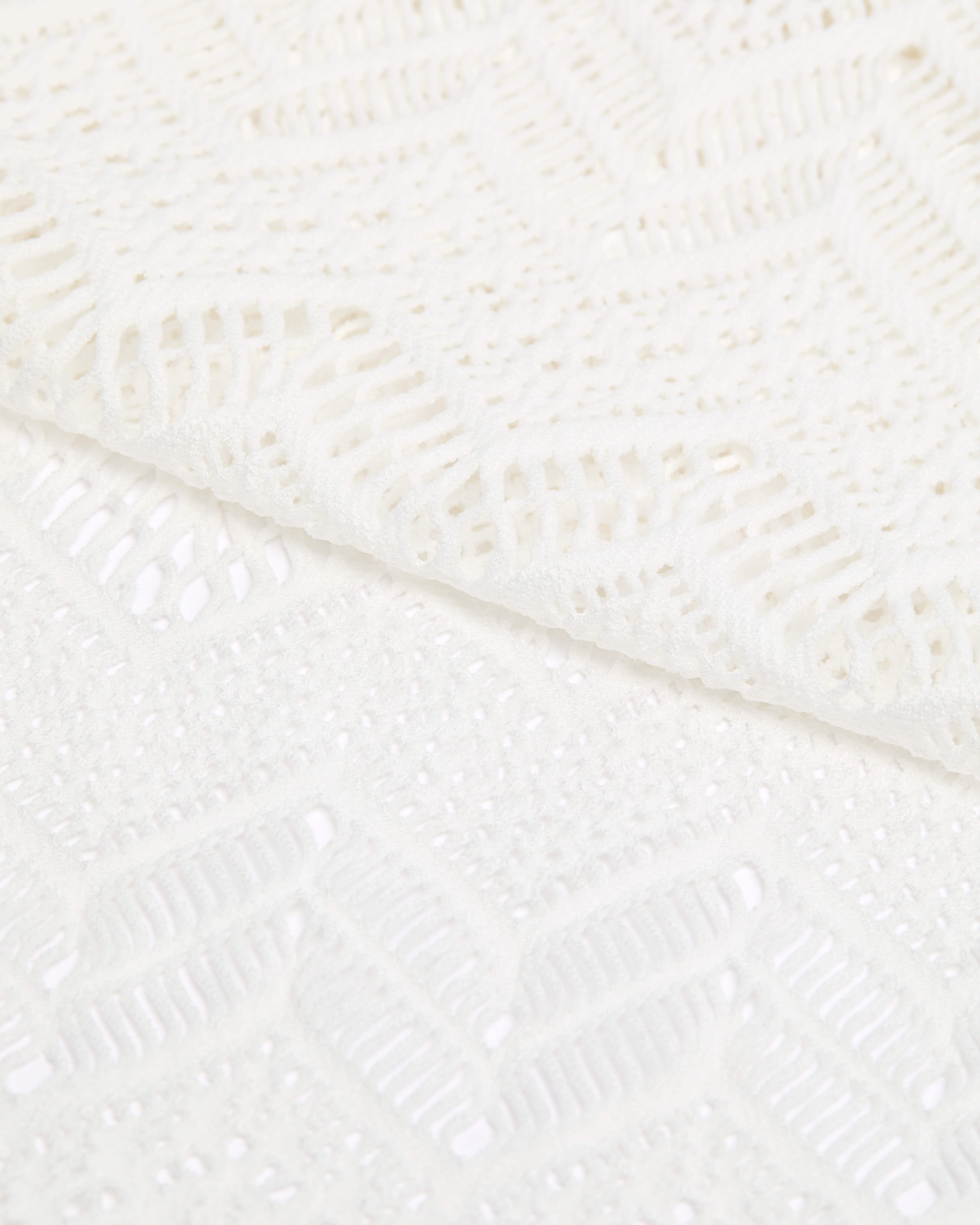 Vestito lungo donna in mesh OFF WHITE supp4 view