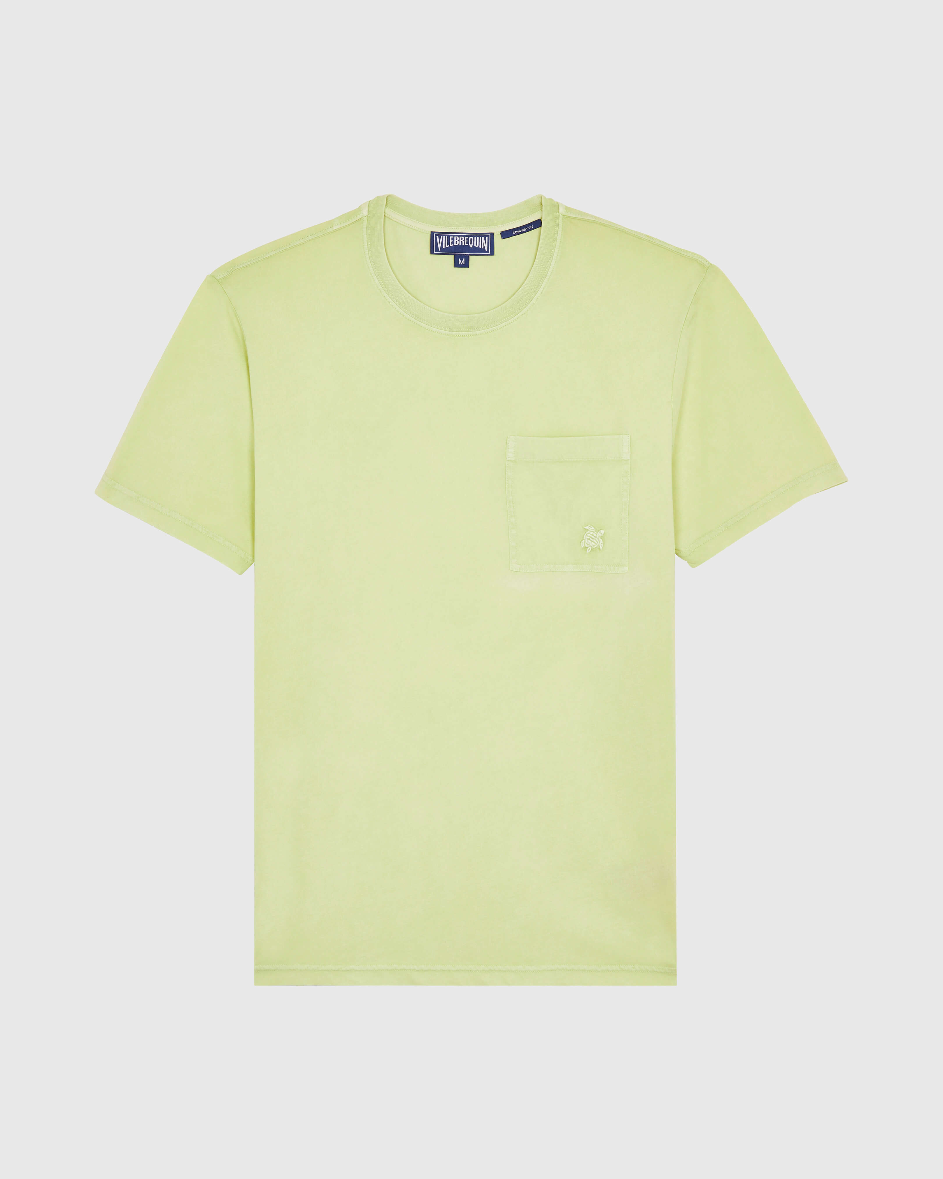 Men Solid Organic cotton T-shirt Natural Colors MACAROON front view